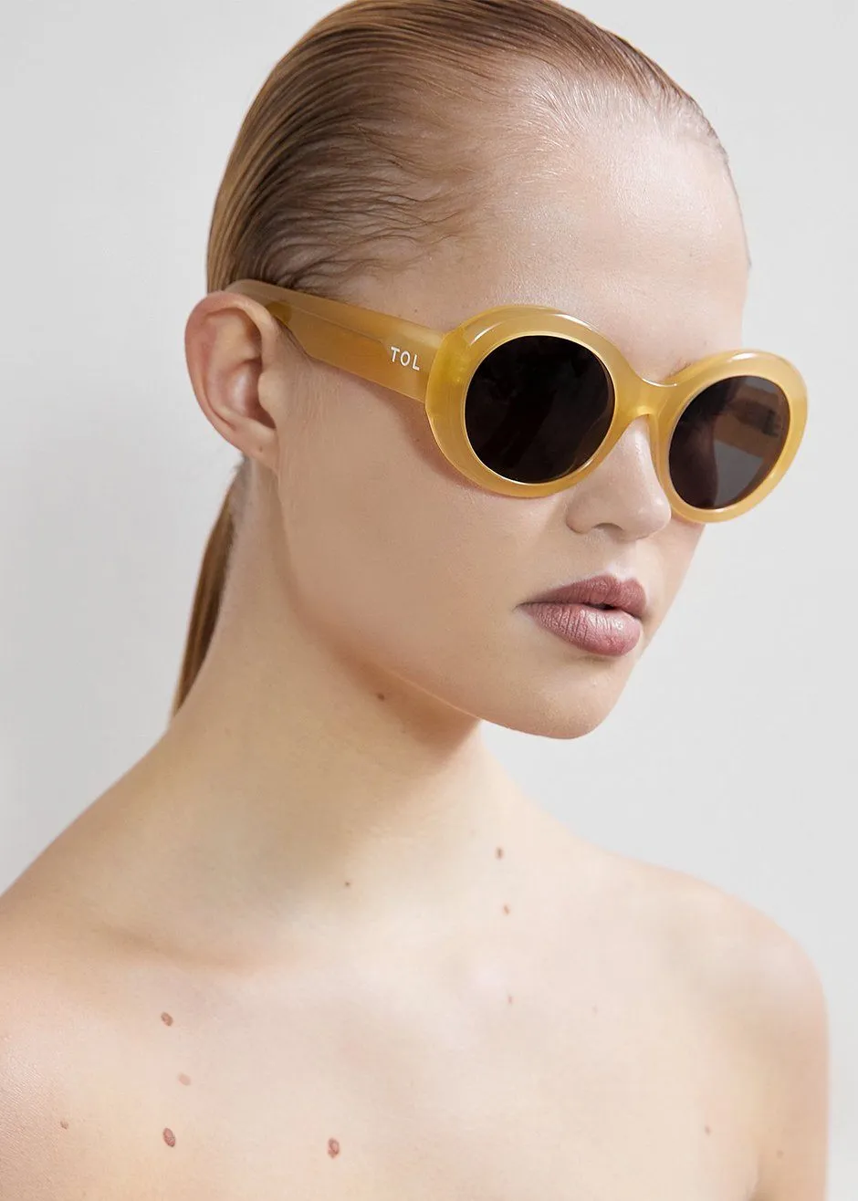 TOL Eyewear Double Round Sunglasses - Honey sold by Frankie Shop product image thumbnail 4