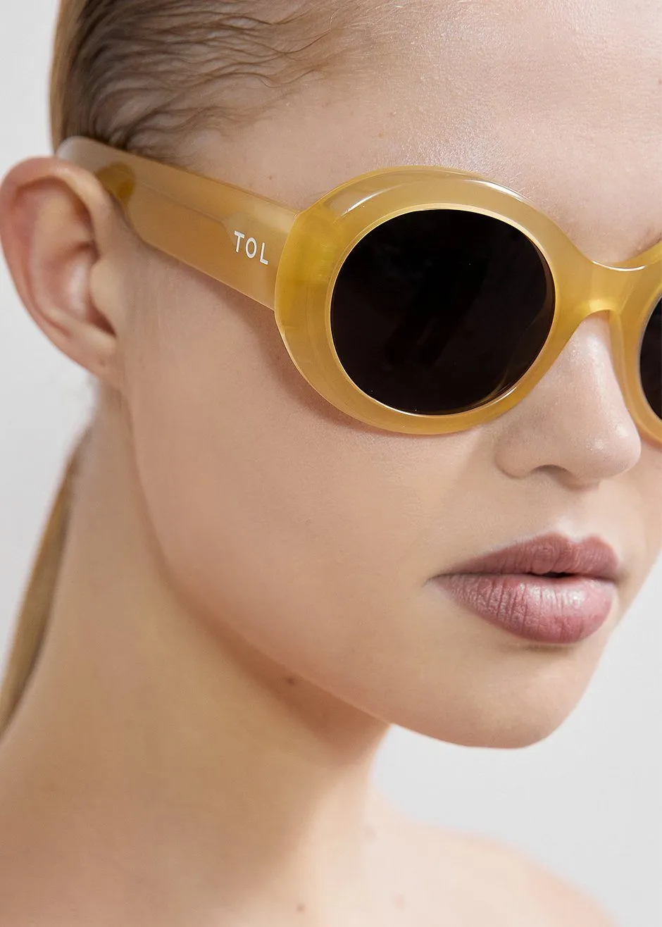 TOL Eyewear Double Round Sunglasses - Honey sold by Frankie Shop product image thumbnail 2