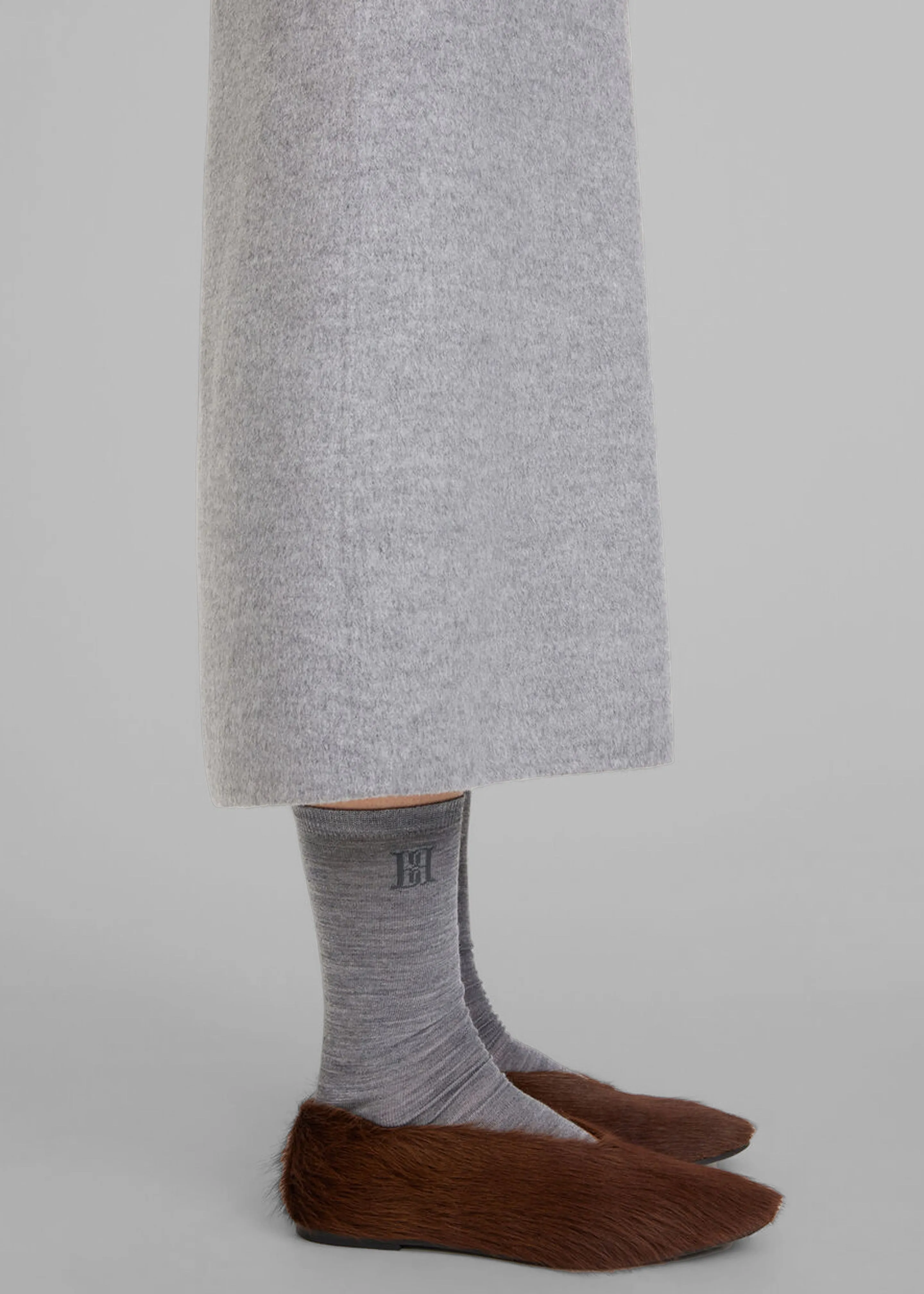 By Malene Birger Leiann Socks - Grey Melange sold by Frankie Shop product image thumbnail 2