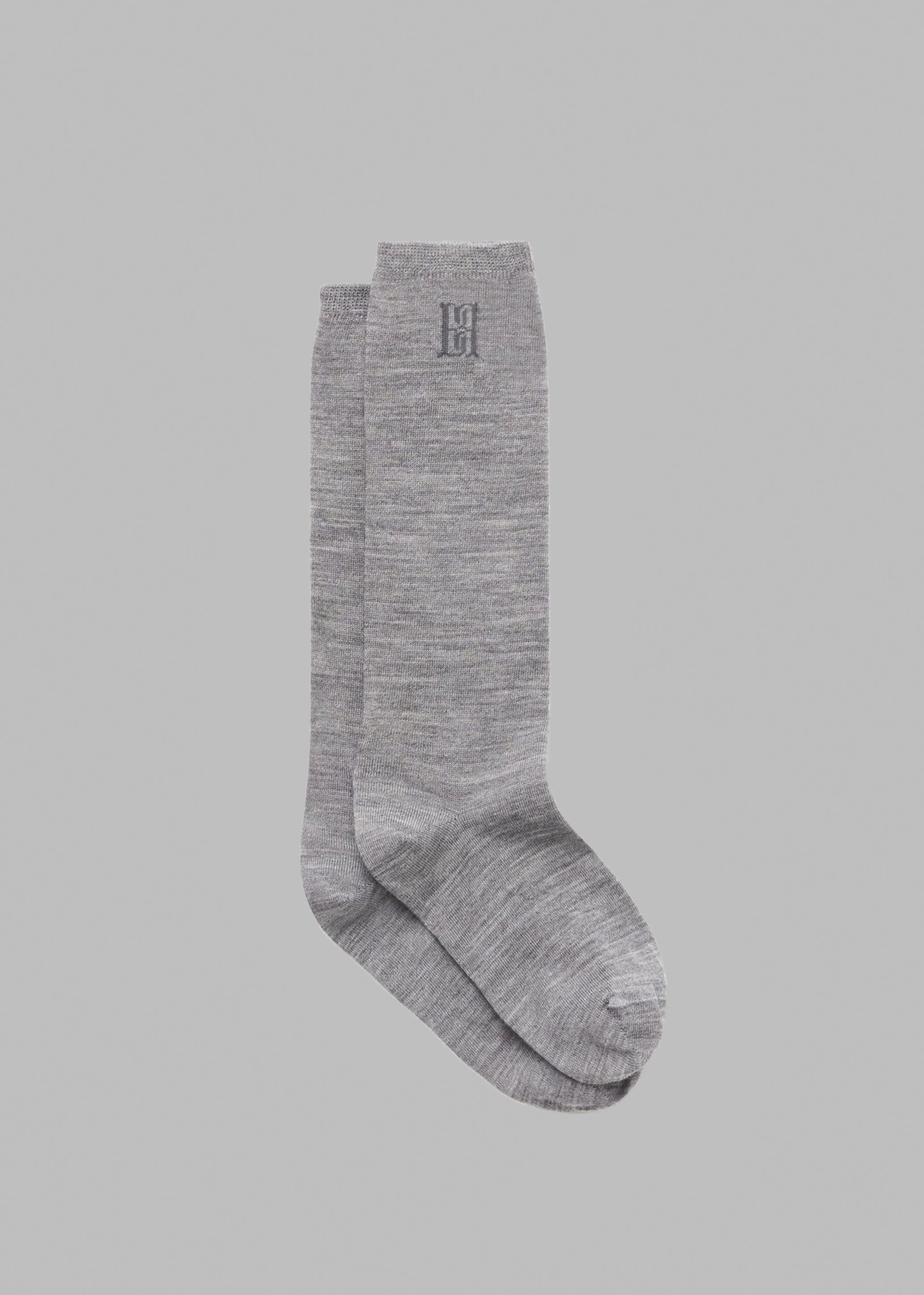 By Malene Birger Leiann Socks - Grey Melange sold by Frankie Shop
