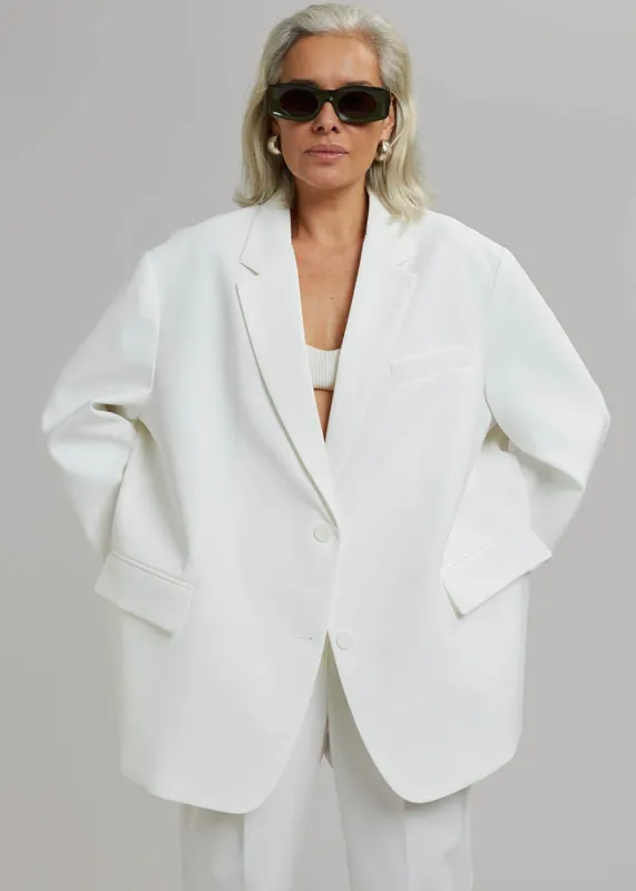 Bea Blazer - White sold by Frankie Shop