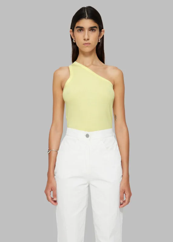 RĂ³he Asymmetrical Tank Top - Light Yellow made by Frankie Shop