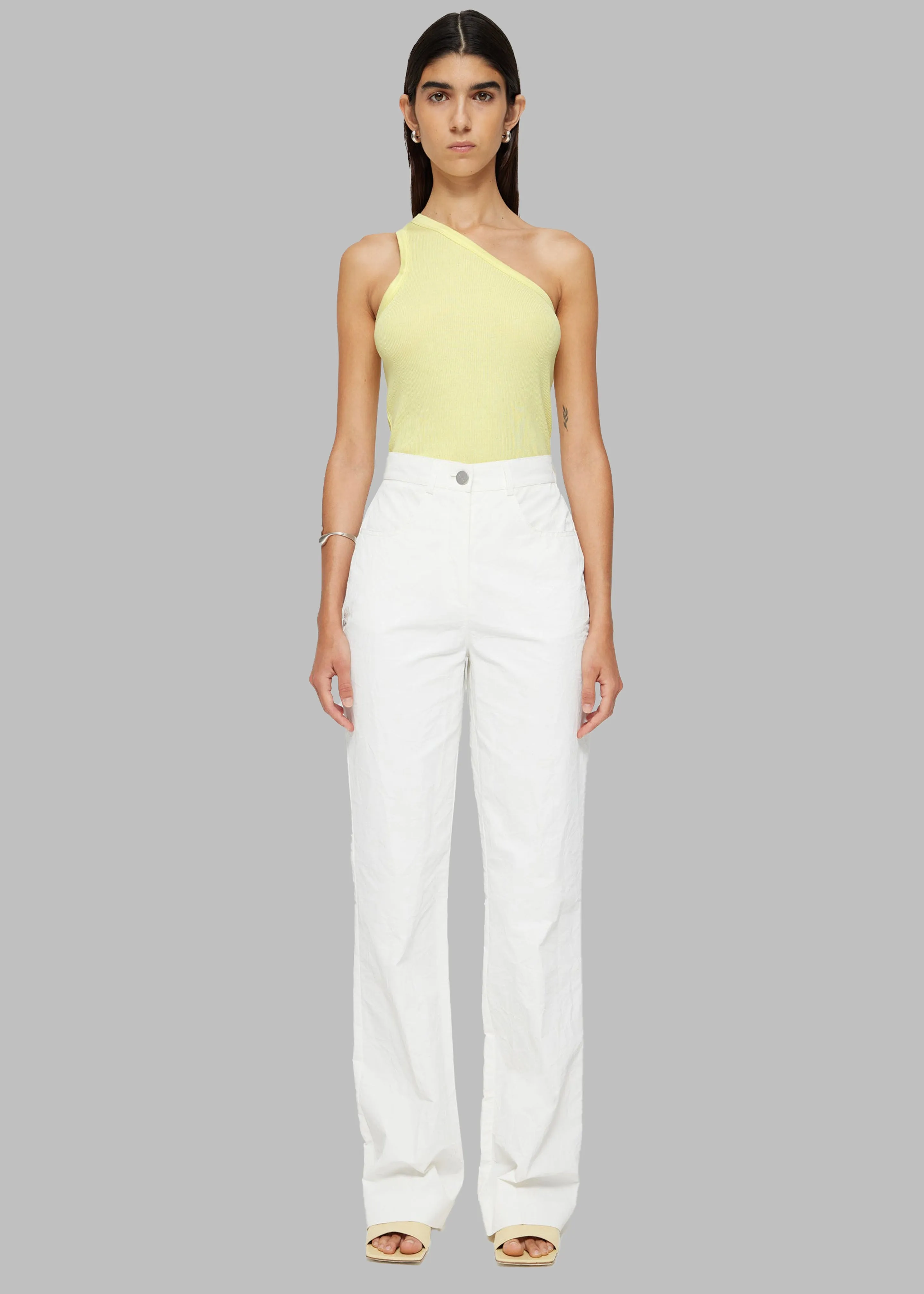 Róhe Asymmetrical Tank Top - Light Yellow sold by Frankie Shop product image thumbnail 2