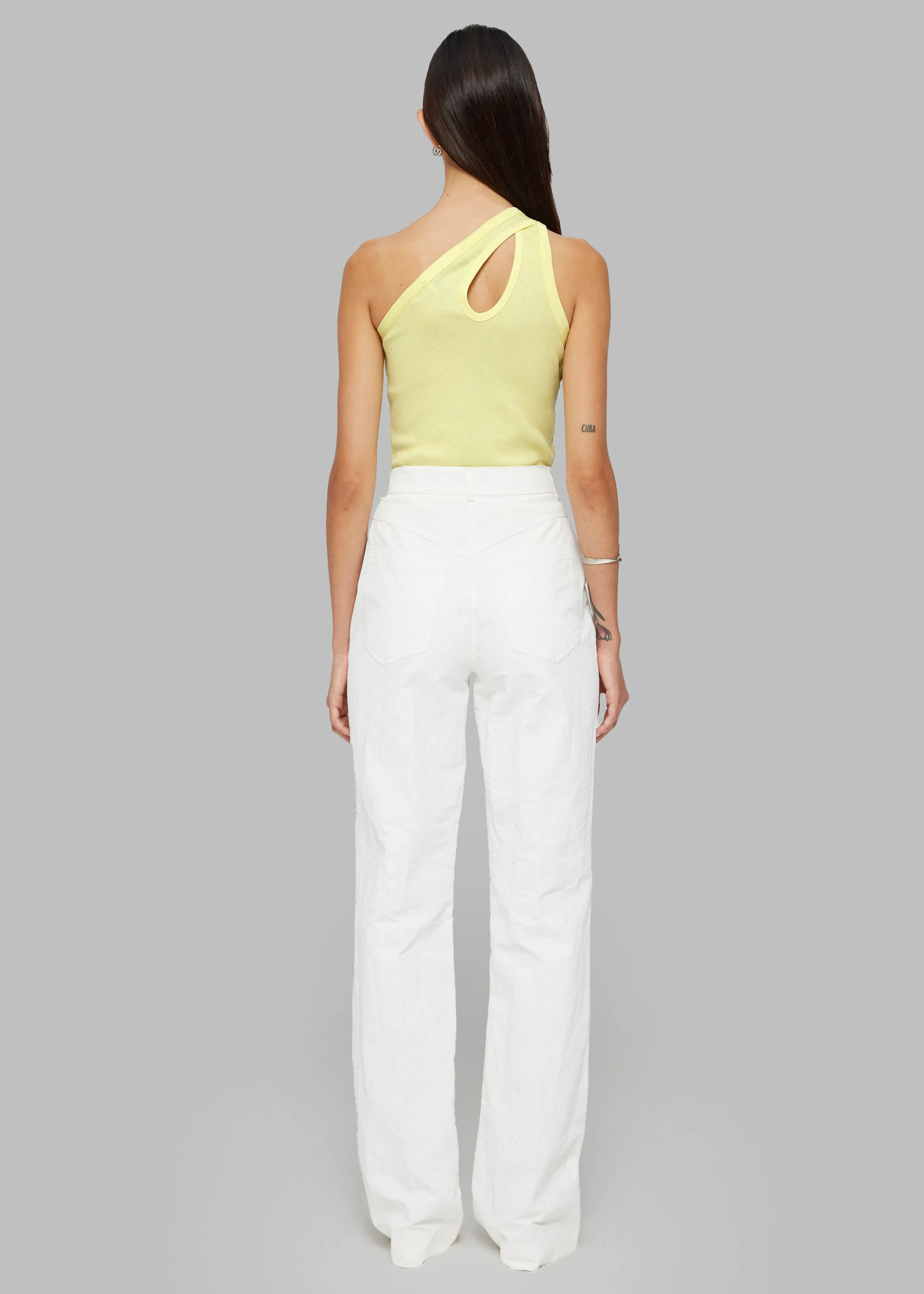 Róhe Asymmetrical Tank Top - Light Yellow sold by Frankie Shop product image thumbnail 4