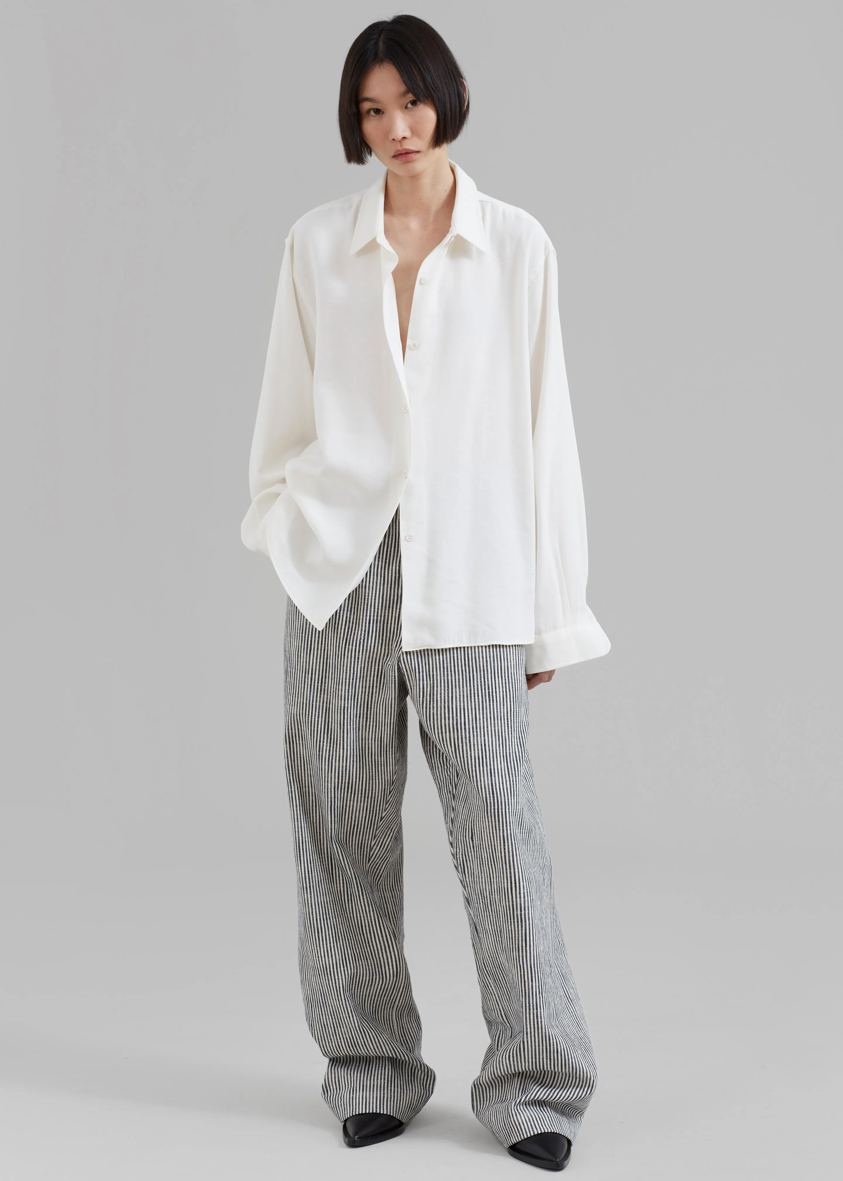 Lotta Fluid Shirt - Off White sold by Frankie Shop product image thumbnail 2