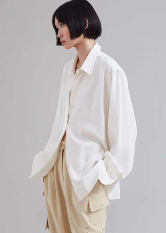 Lotta Fluid Shirt - Off White sold by Frankie Shop