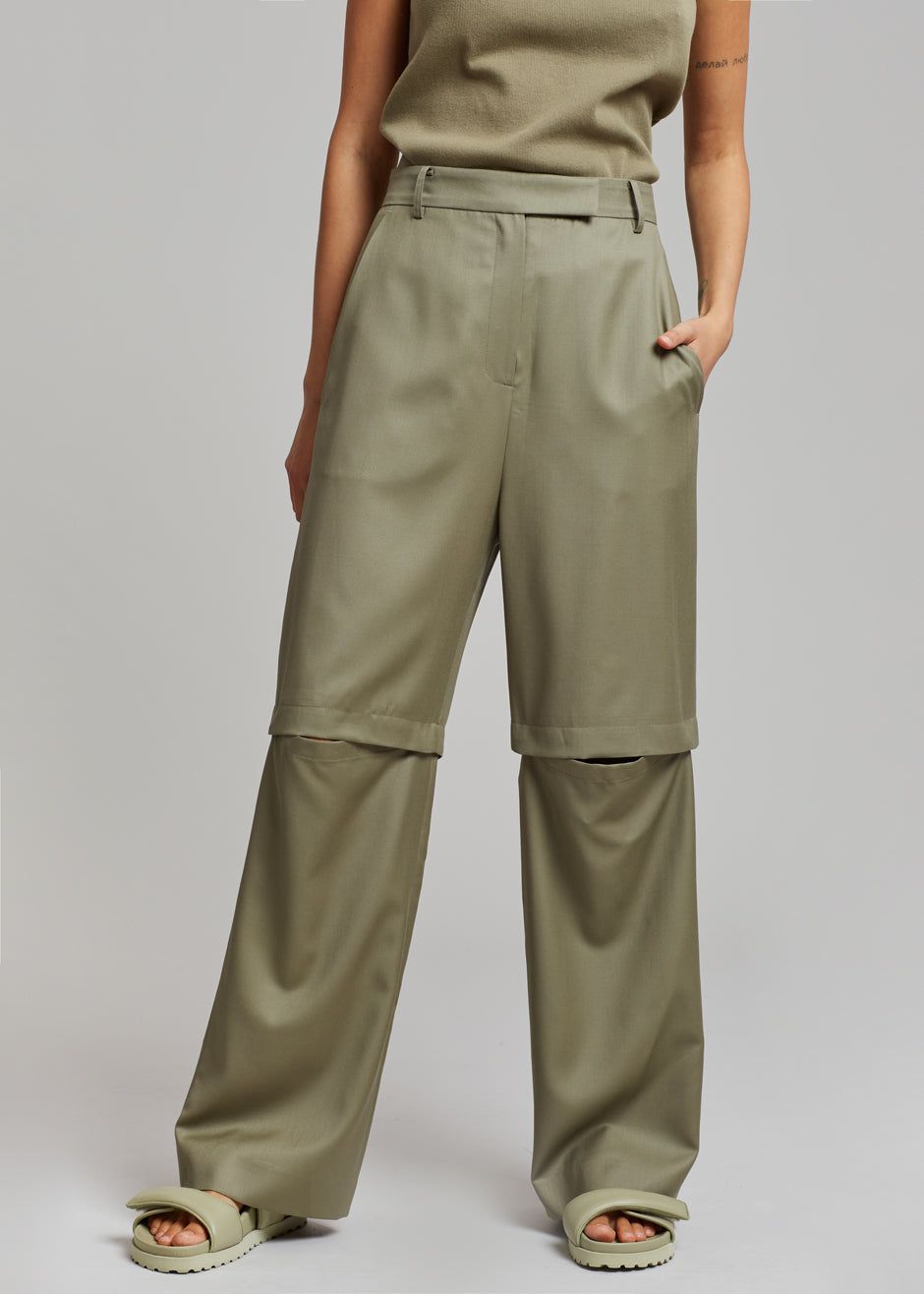 Irina Slit Pants - Olive sold by Frankie Shop product image thumbnail 5