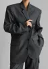 Elise Blazer - Grey/White Pinstripe sold by Frankie Shop
