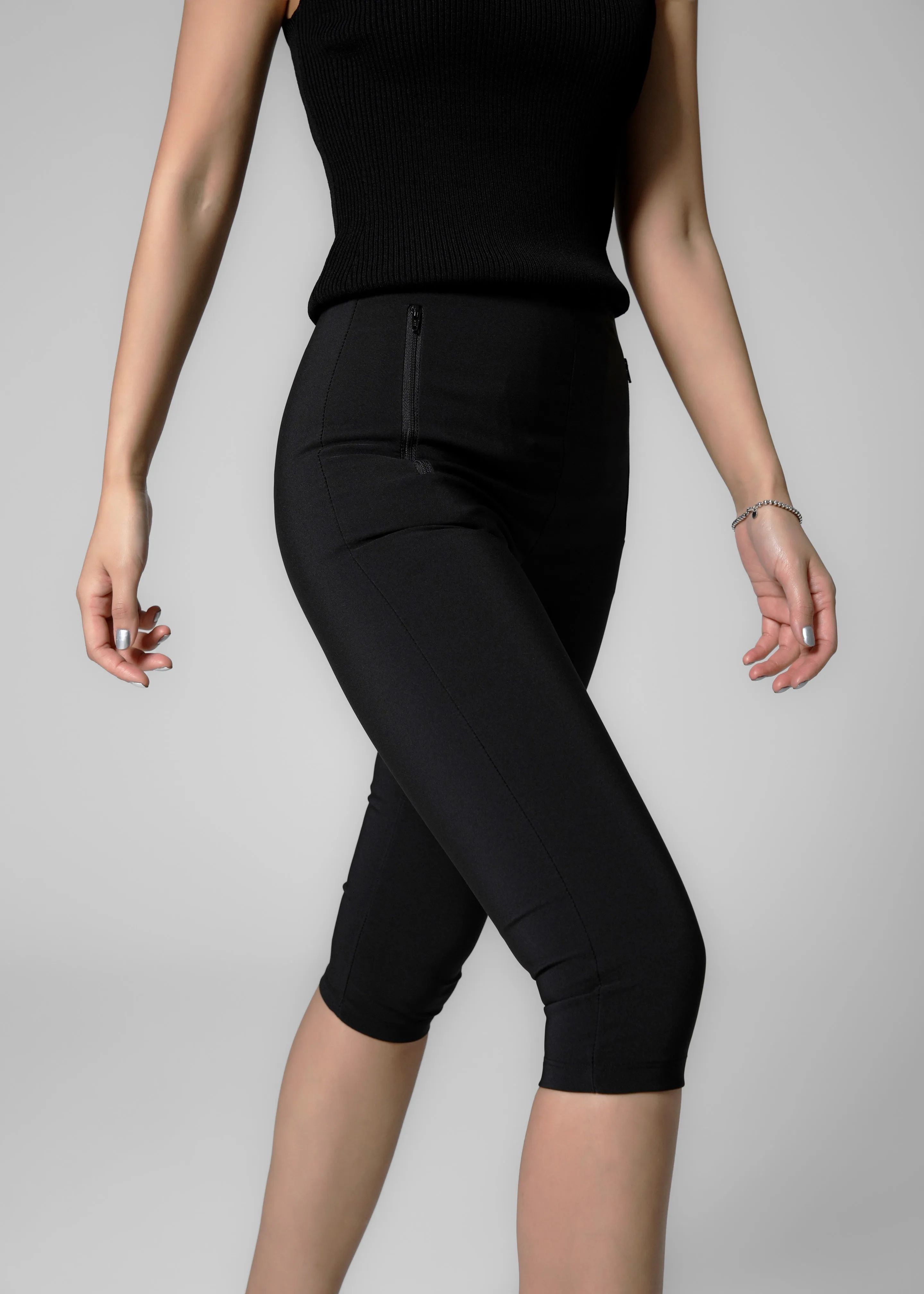 Desara Capri Leggings - Black sold by Frankie Shop product image thumbnail 5