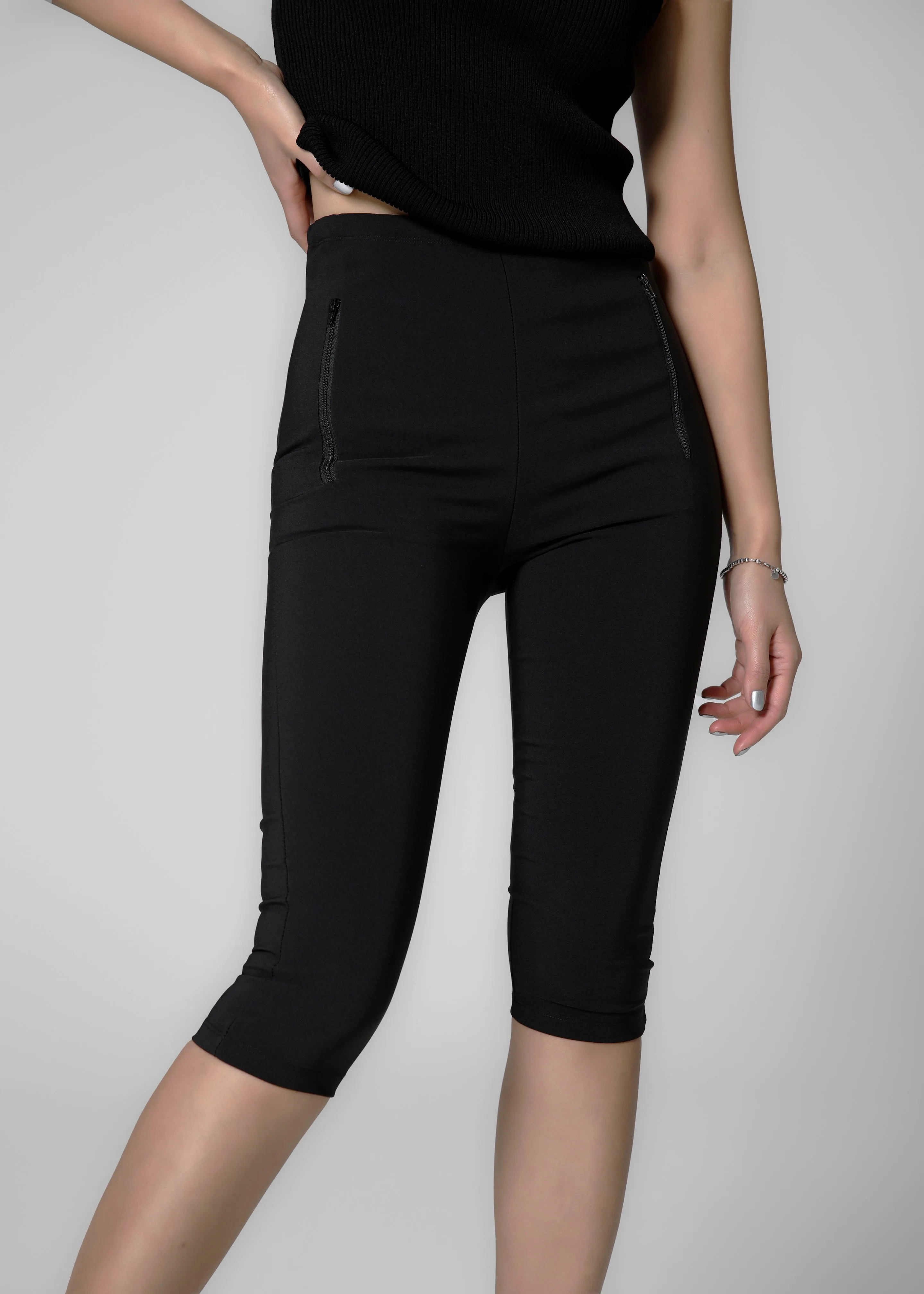 Desara Capri Leggings - Black sold by Frankie Shop product image thumbnail 2