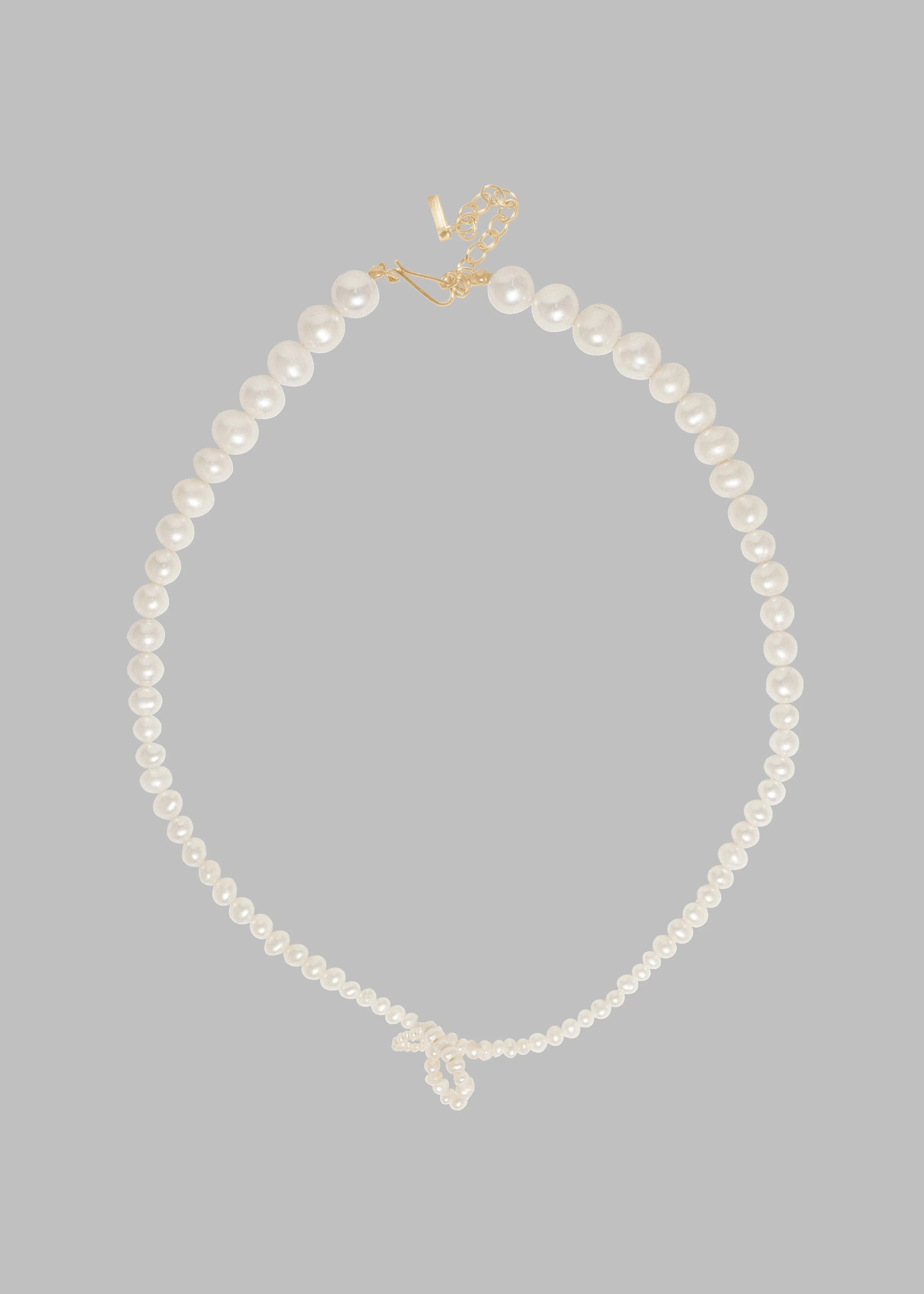 Completedworks Loop-The-Loop Necklace - Pearl/Gold Vermeil sold by Frankie Shop product image thumbnail 2