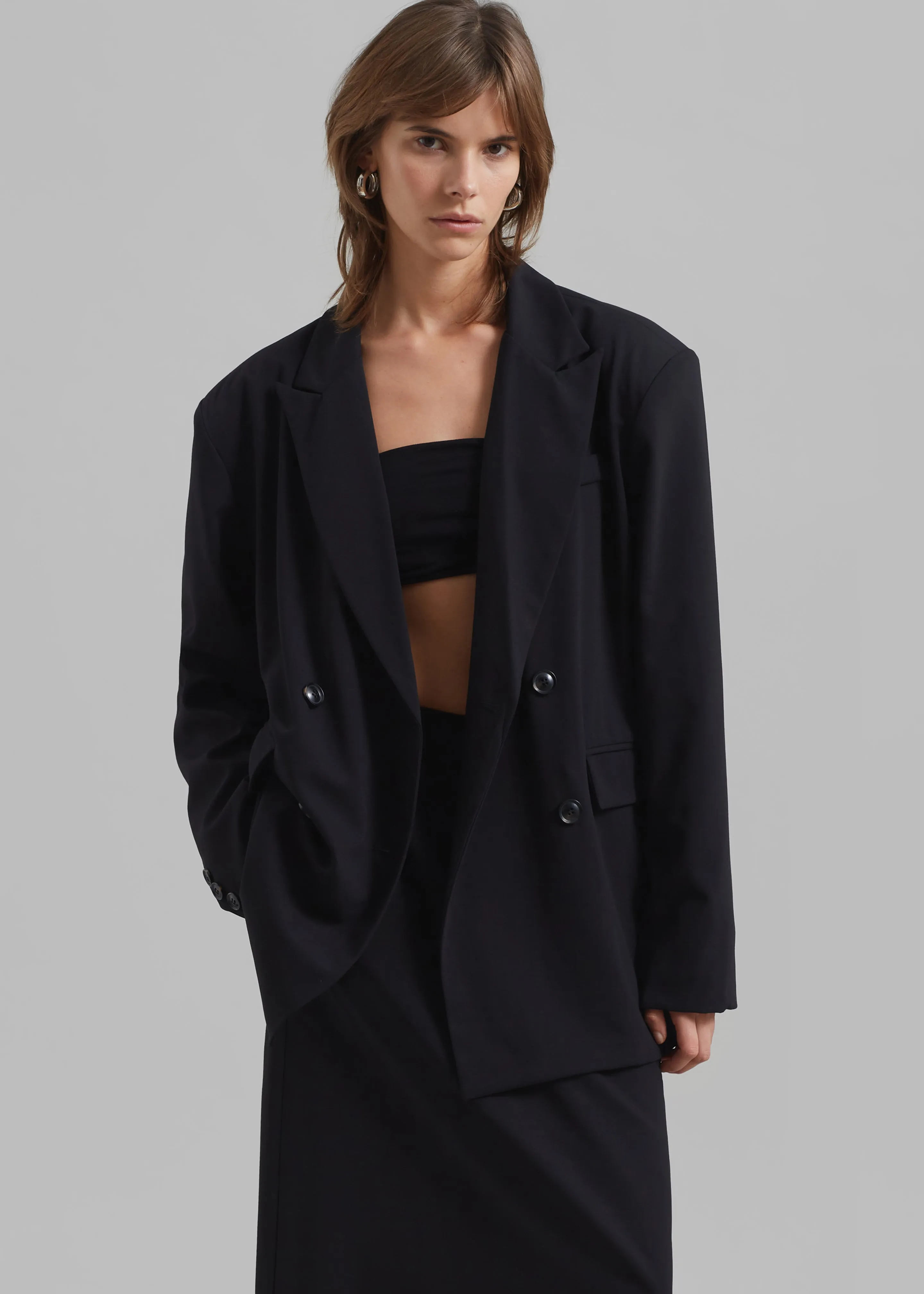 Allison Double Breasted Blazer - Black sold by Frankie Shop product image thumbnail 3