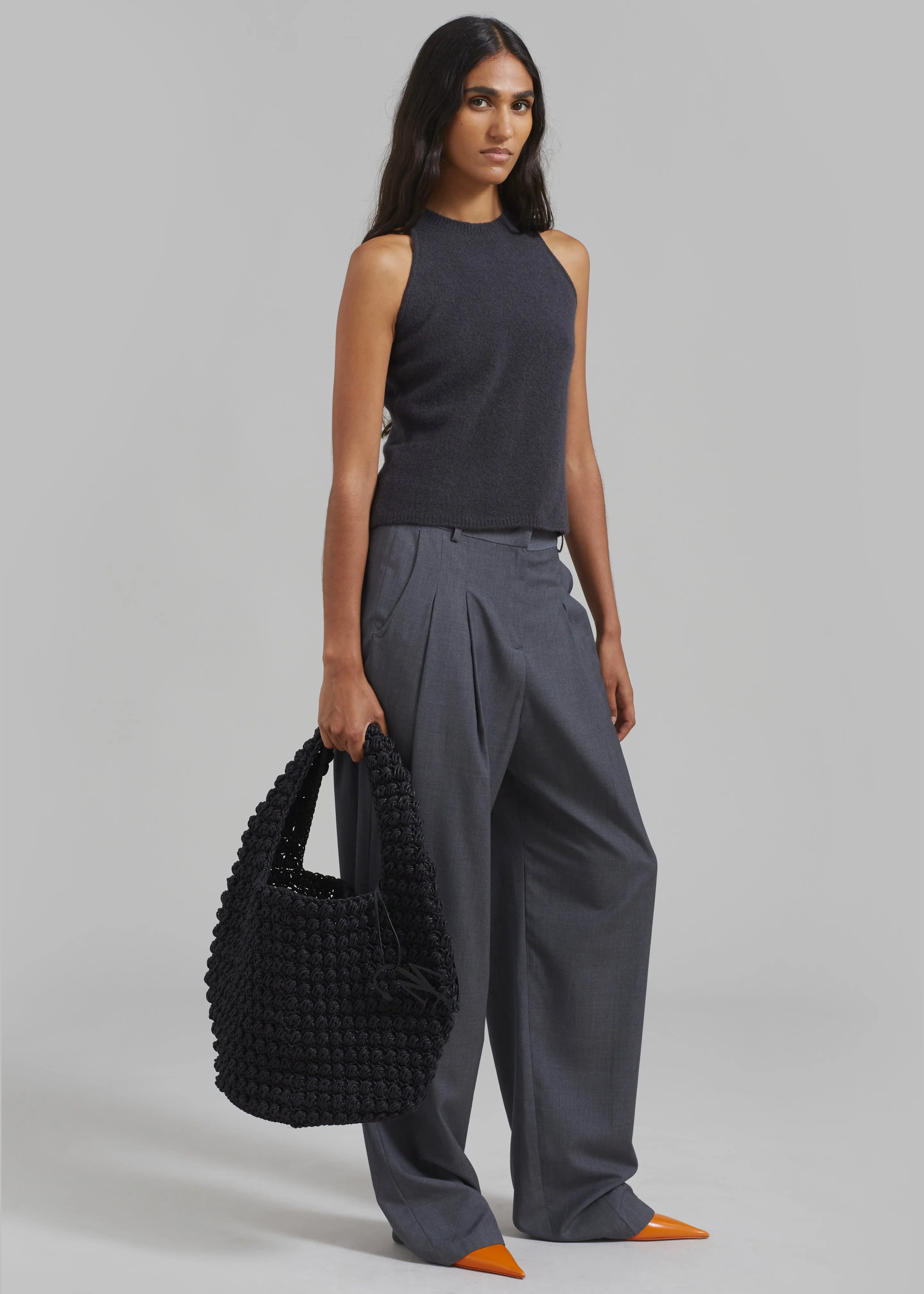 JW Anderson Large Popcorn Basket - Black | Parallel