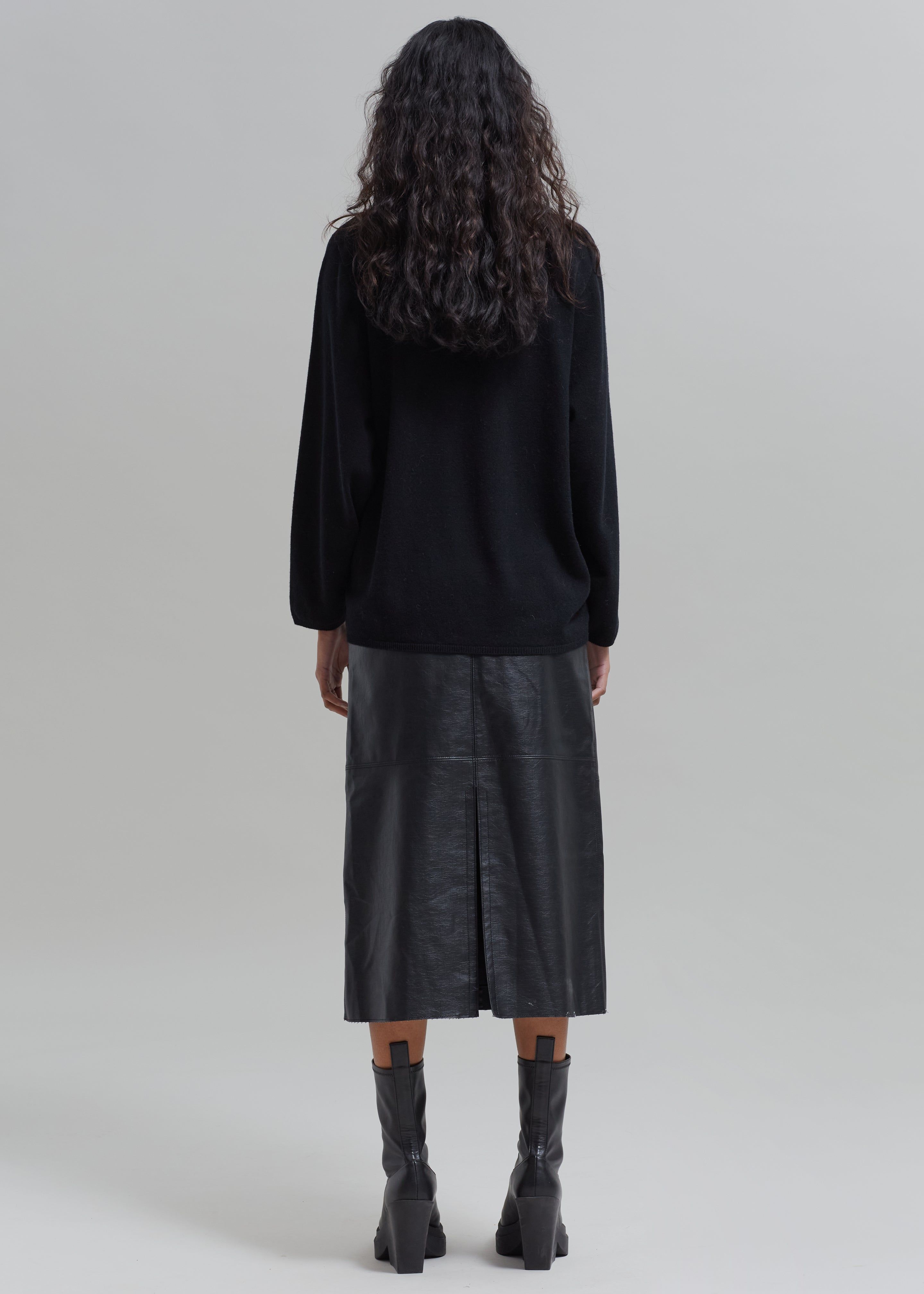Manyne Faux Leather Pencil Skirt - Black sold by Frankie Shop product image thumbnail 9