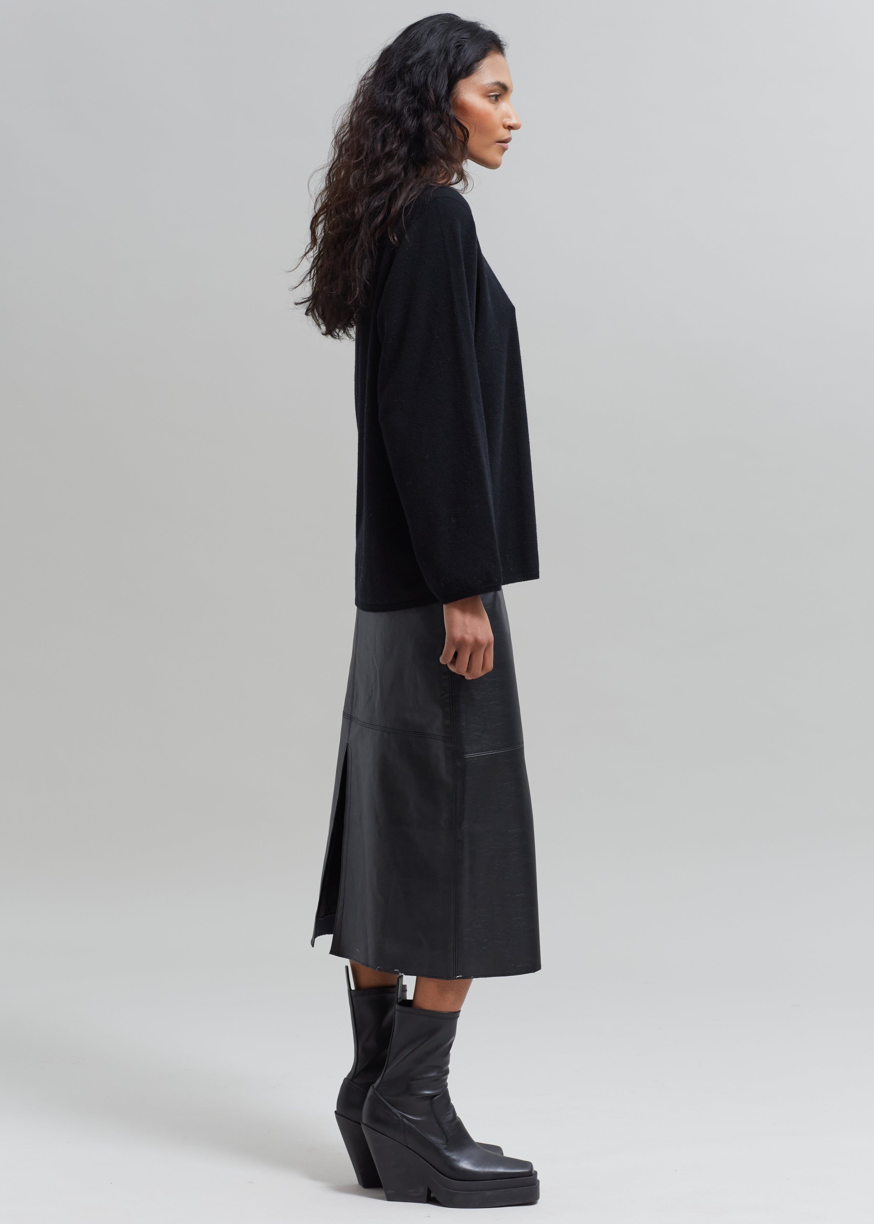 Manyne Faux Leather Pencil Skirt - Black sold by Frankie Shop product image thumbnail 8
