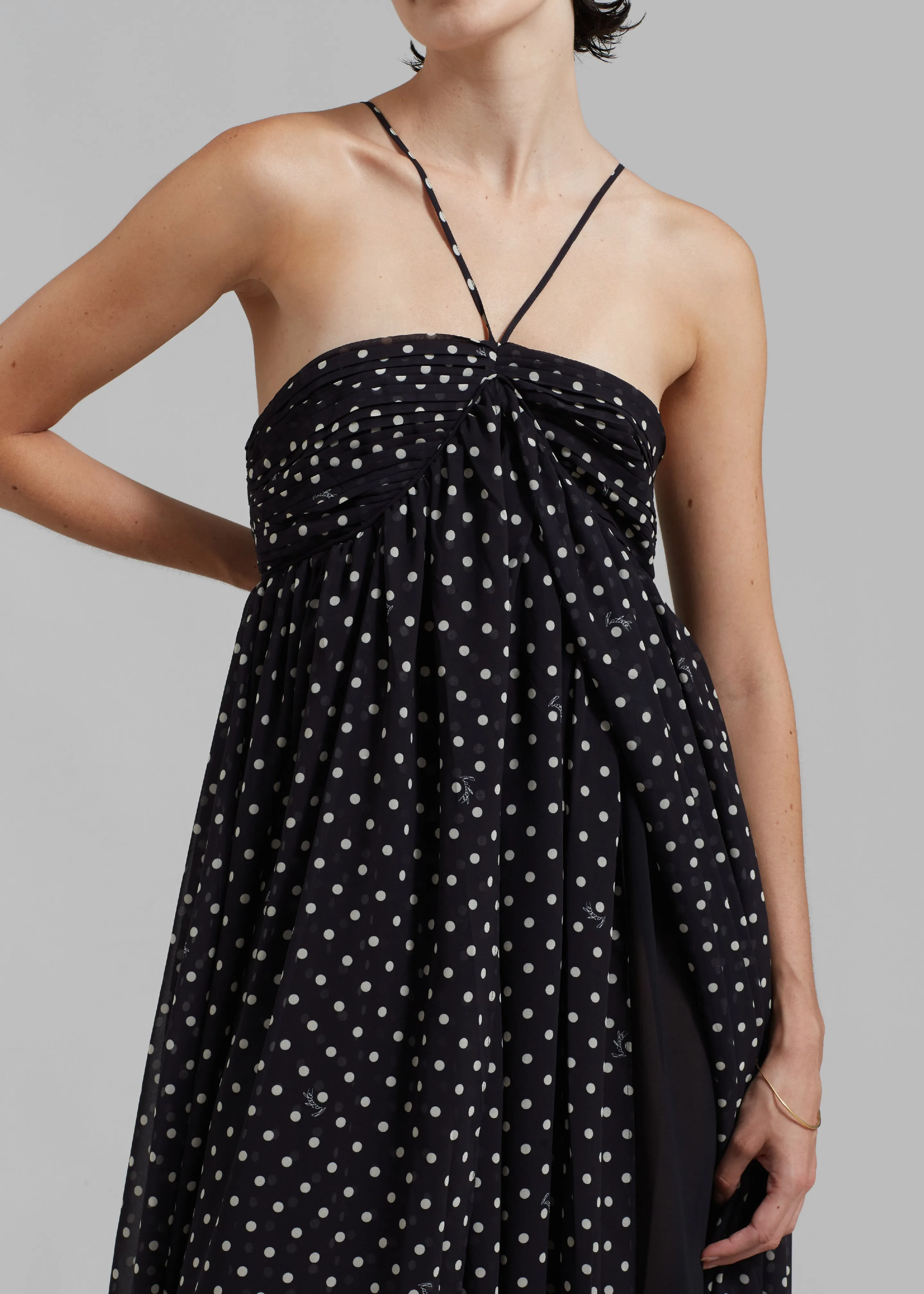 ROTATE Chiffon Halterneck Dress - Tap Shoe Comb sold by Frankie Shop product image thumbnail 2