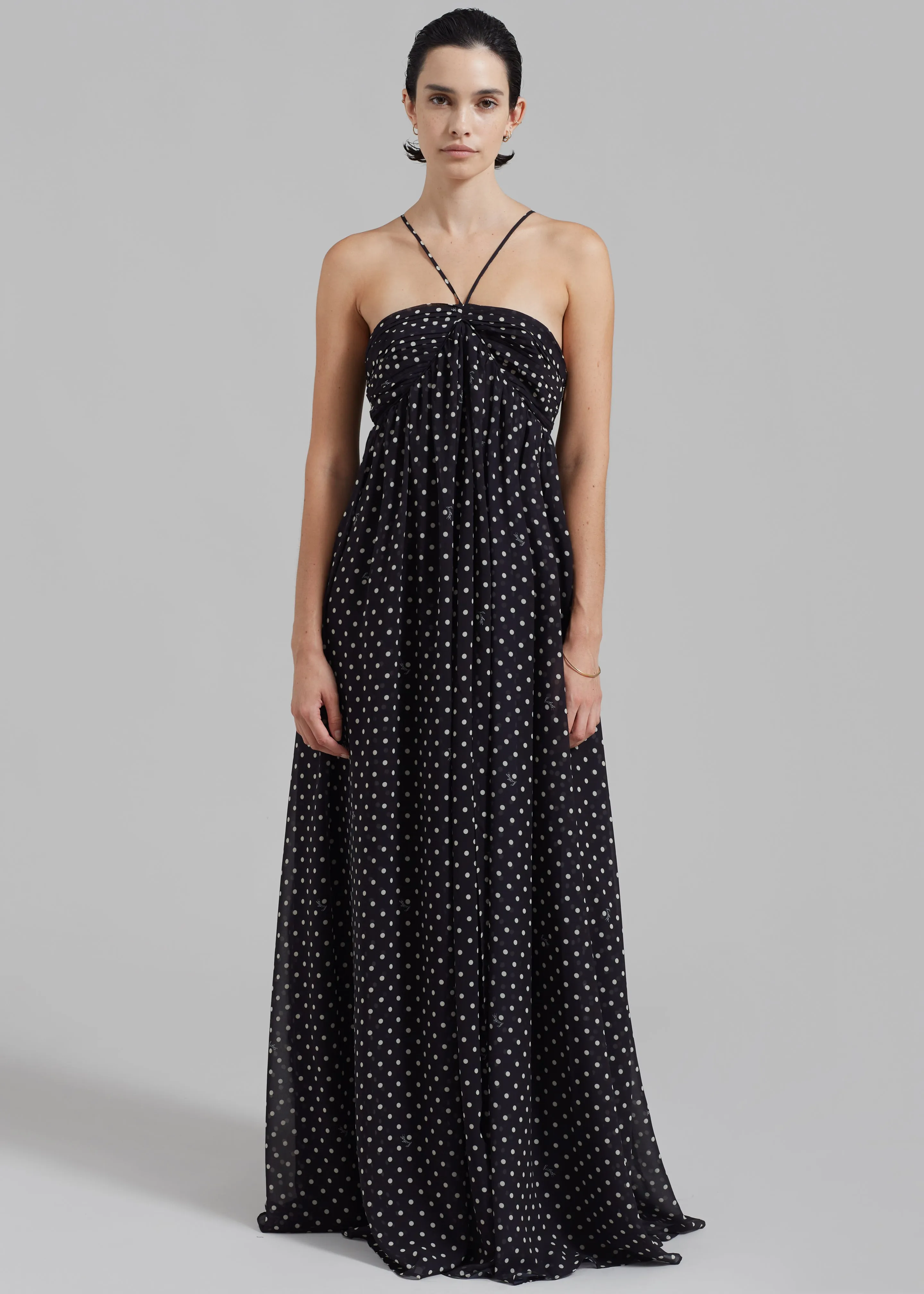 ROTATE Chiffon Halterneck Dress - Tap Shoe Comb sold by Frankie Shop product image thumbnail 3