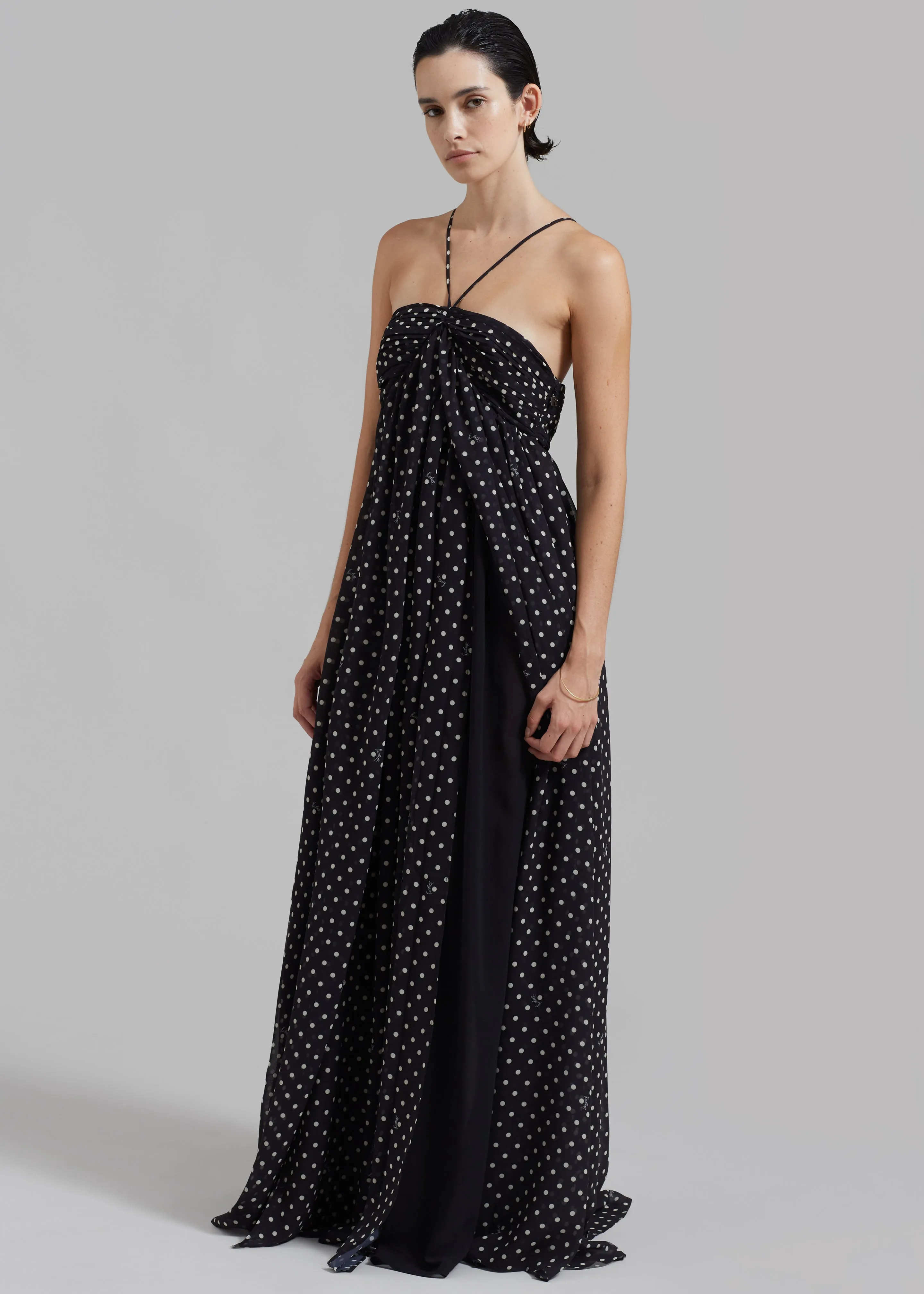 ROTATE Chiffon Halterneck Dress - Tap Shoe Comb sold by Frankie Shop product image thumbnail 4