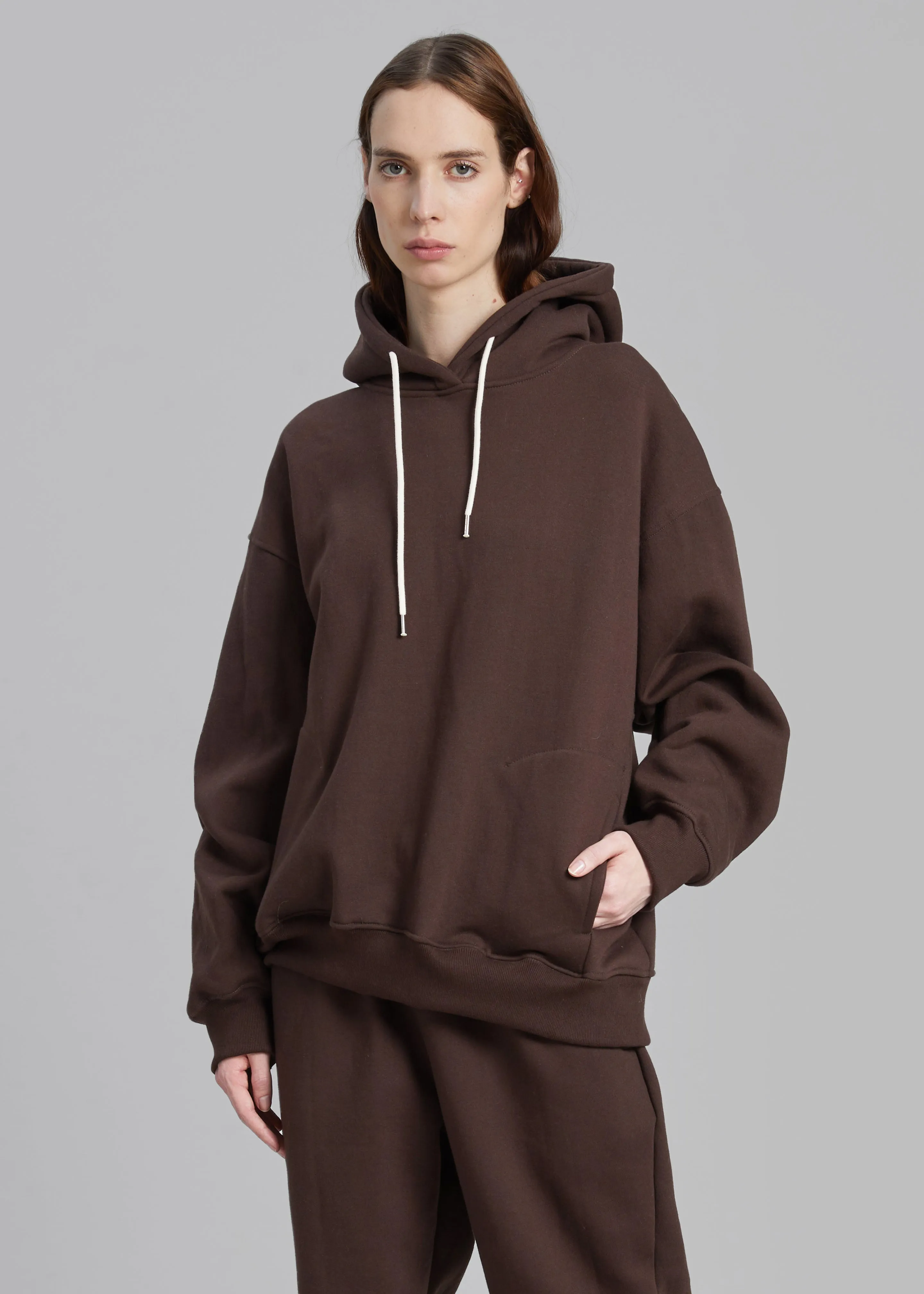 Hoops Hoodie - Chocolate Plum sold by Frankie Shop product image thumbnail 2