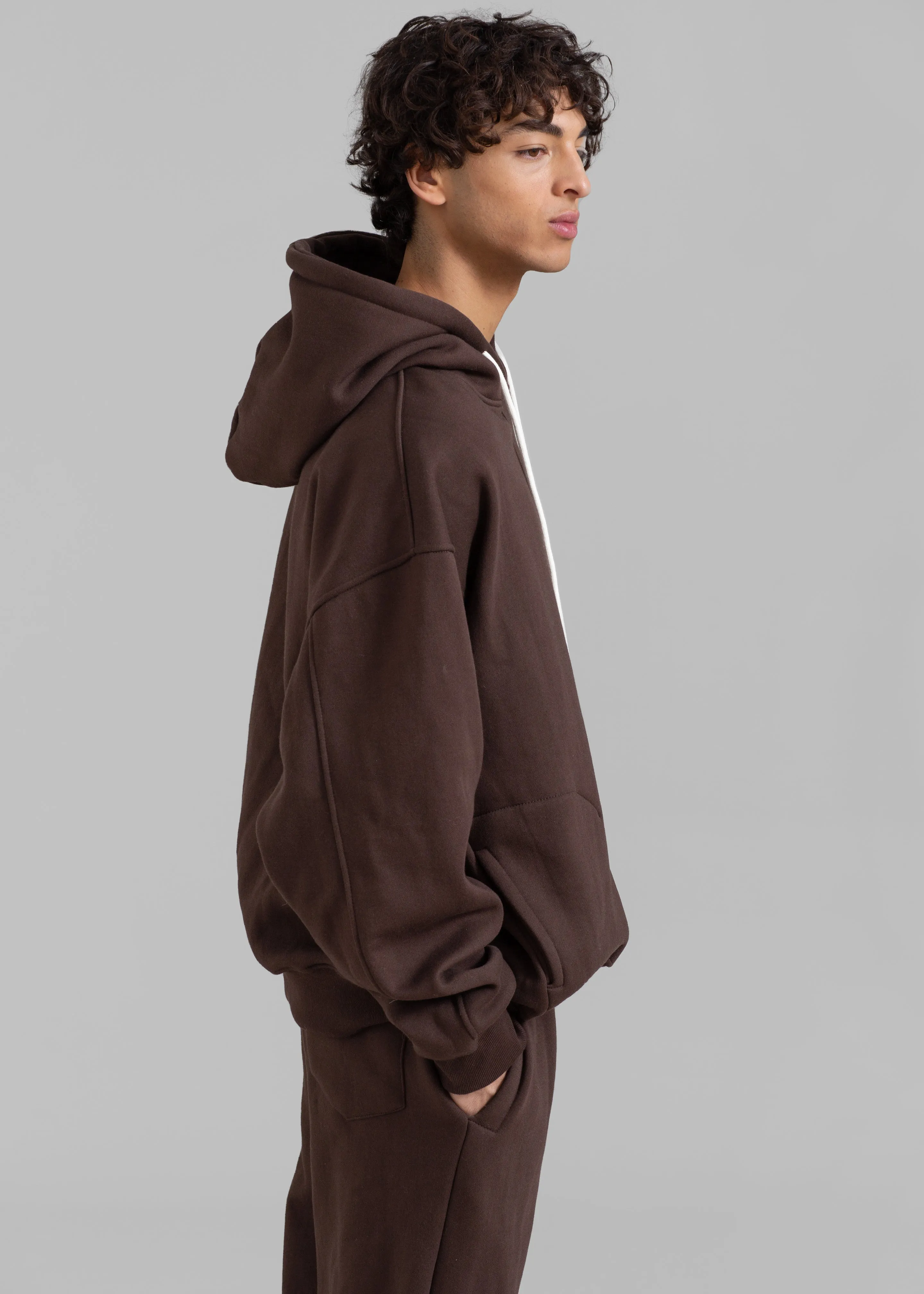Hoops Hoodie - Chocolate Plum sold by Frankie Shop product image thumbnail 4