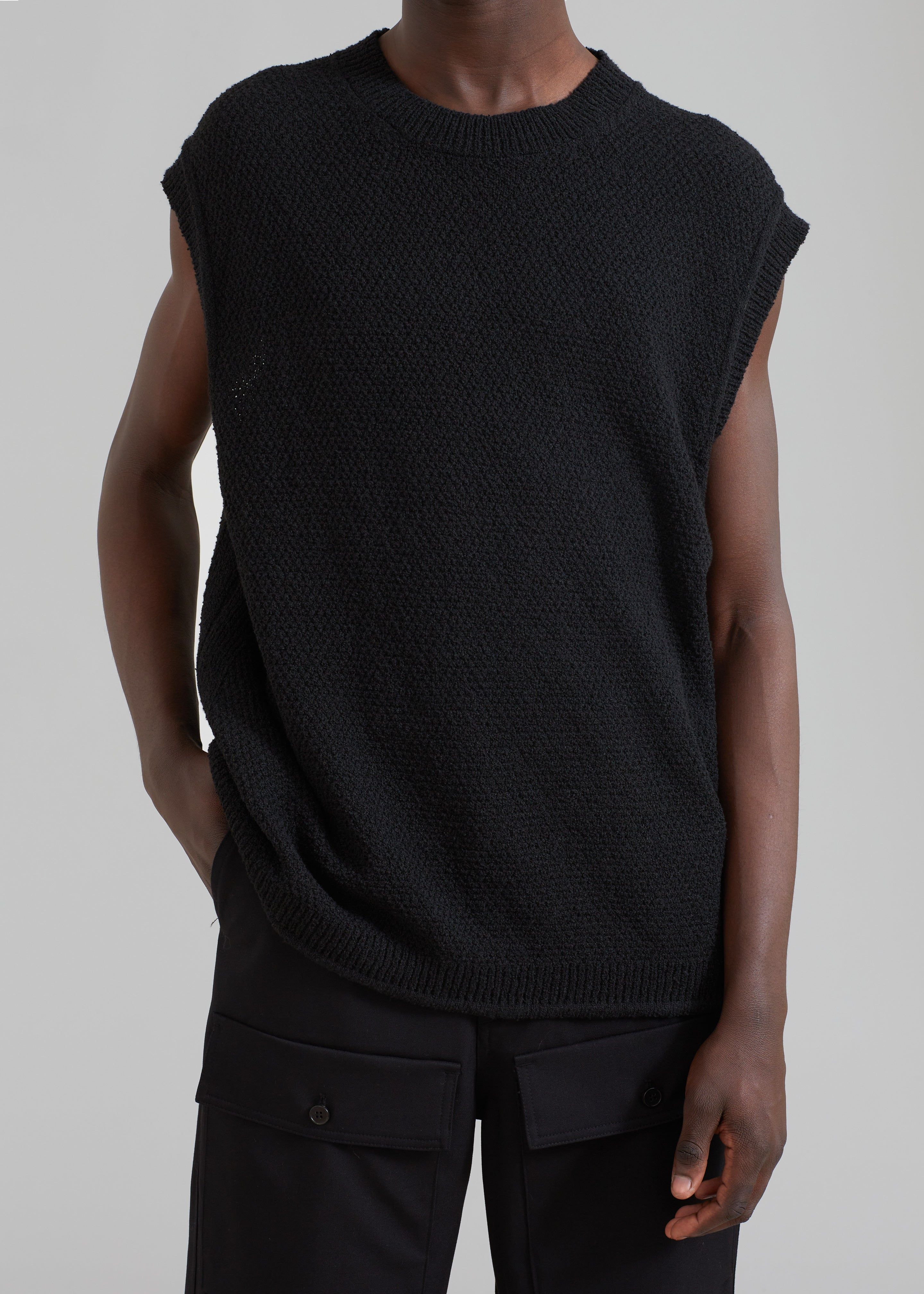 Oslo Knit Vest - Black sold by Frankie Shop product image thumbnail 2