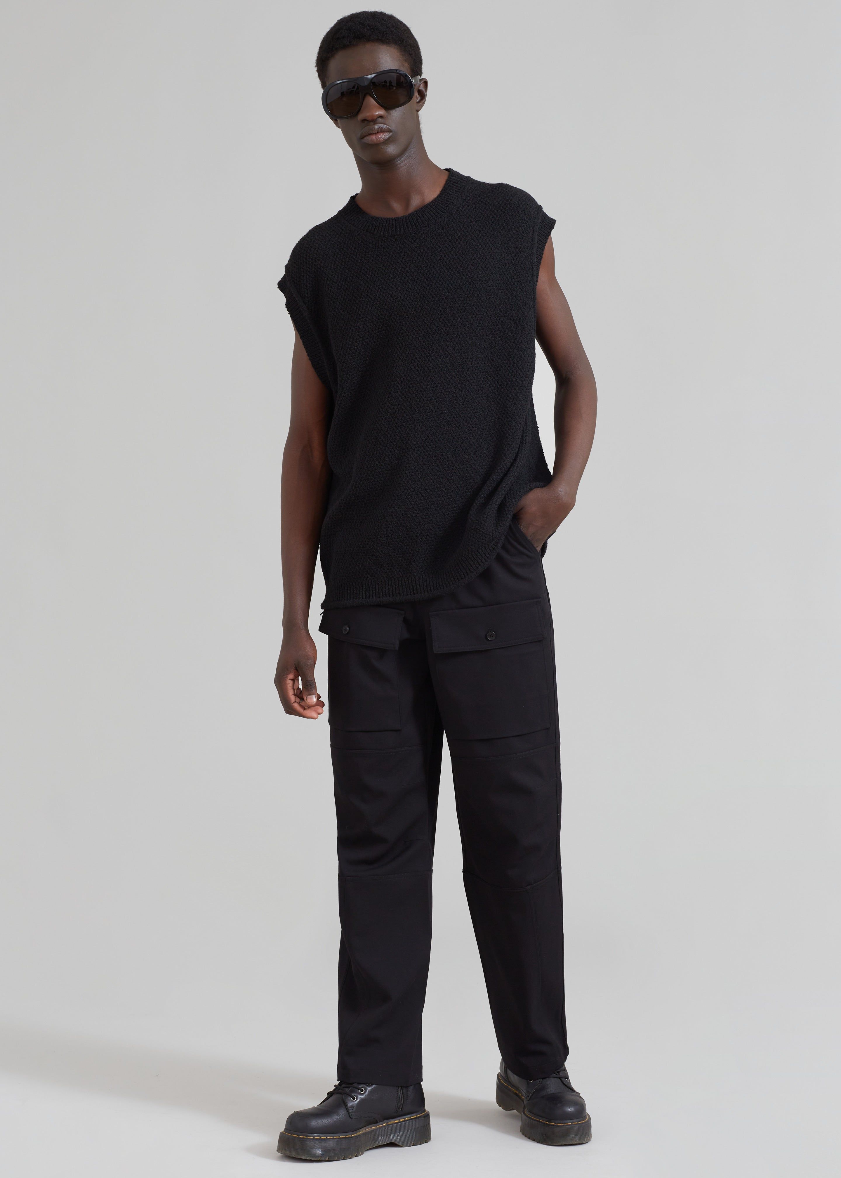 Oslo Knit Vest - Black sold by Frankie Shop product image thumbnail 5