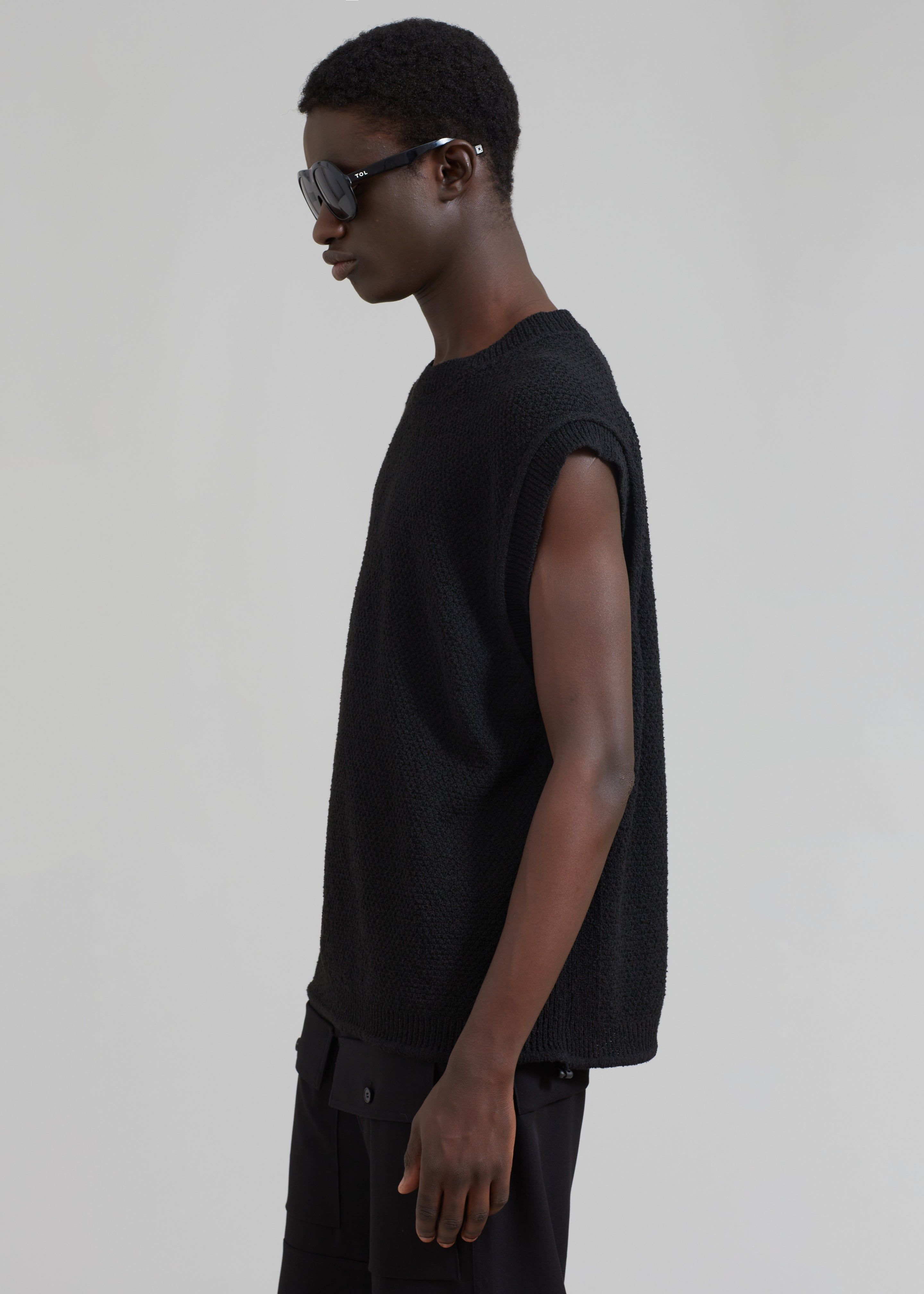 Oslo Knit Vest - Black sold by Frankie Shop product image thumbnail 4