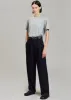 Tansy Pleated Trousers - Navy Pinstripe sold by Frankie Shop