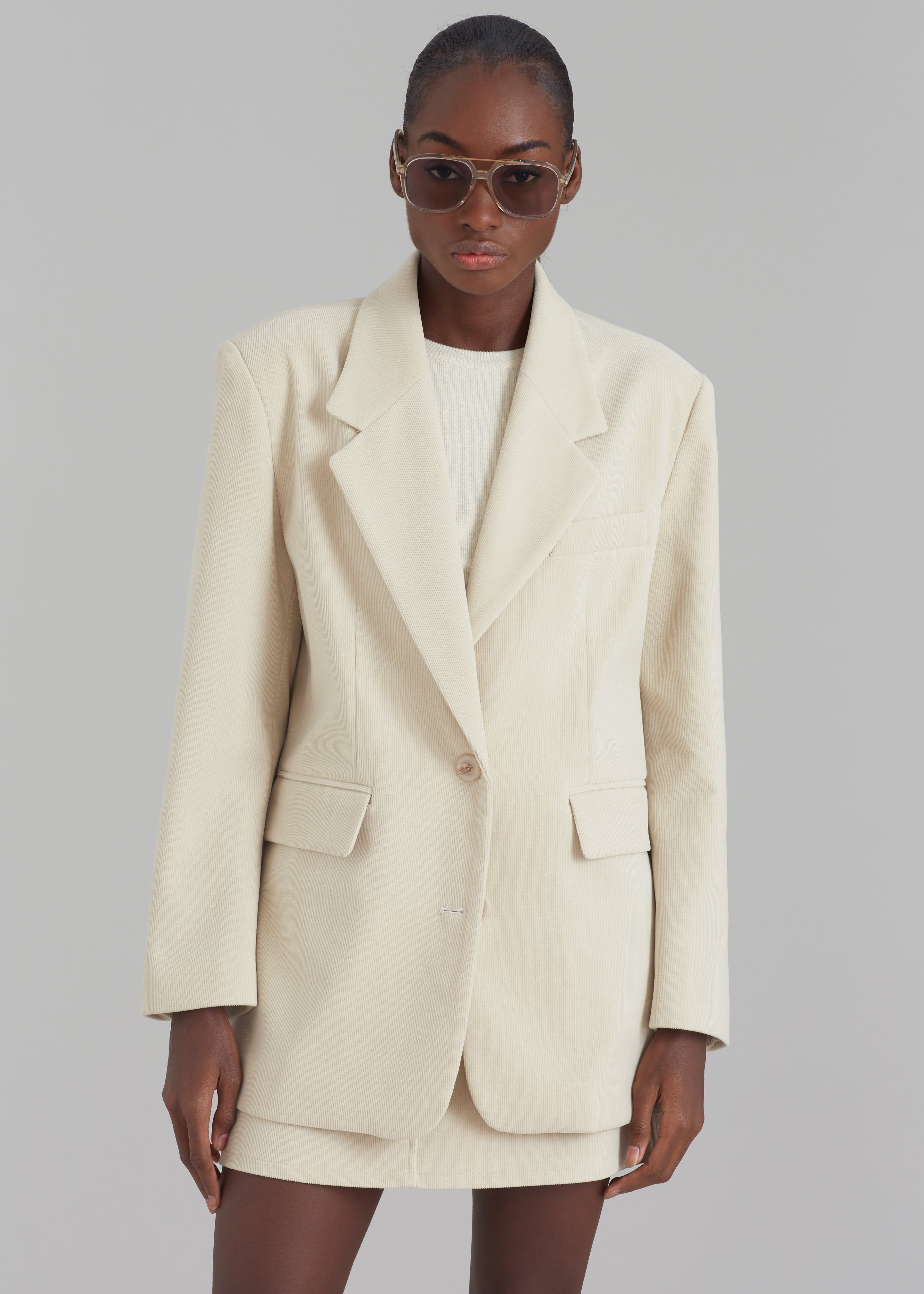 Dany Corduroy Blazer - Cream sold by Frankie Shop product image thumbnail 2