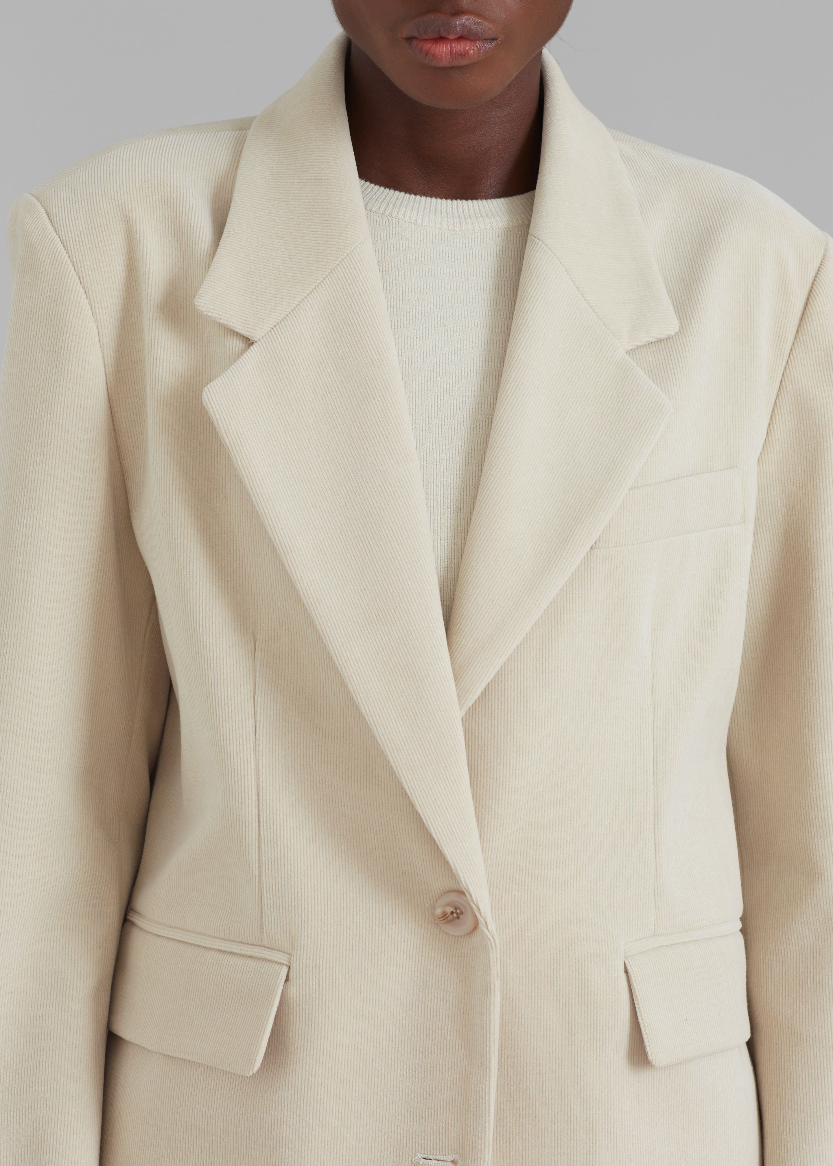 Dany Corduroy Blazer - Cream sold by Frankie Shop product image thumbnail 4