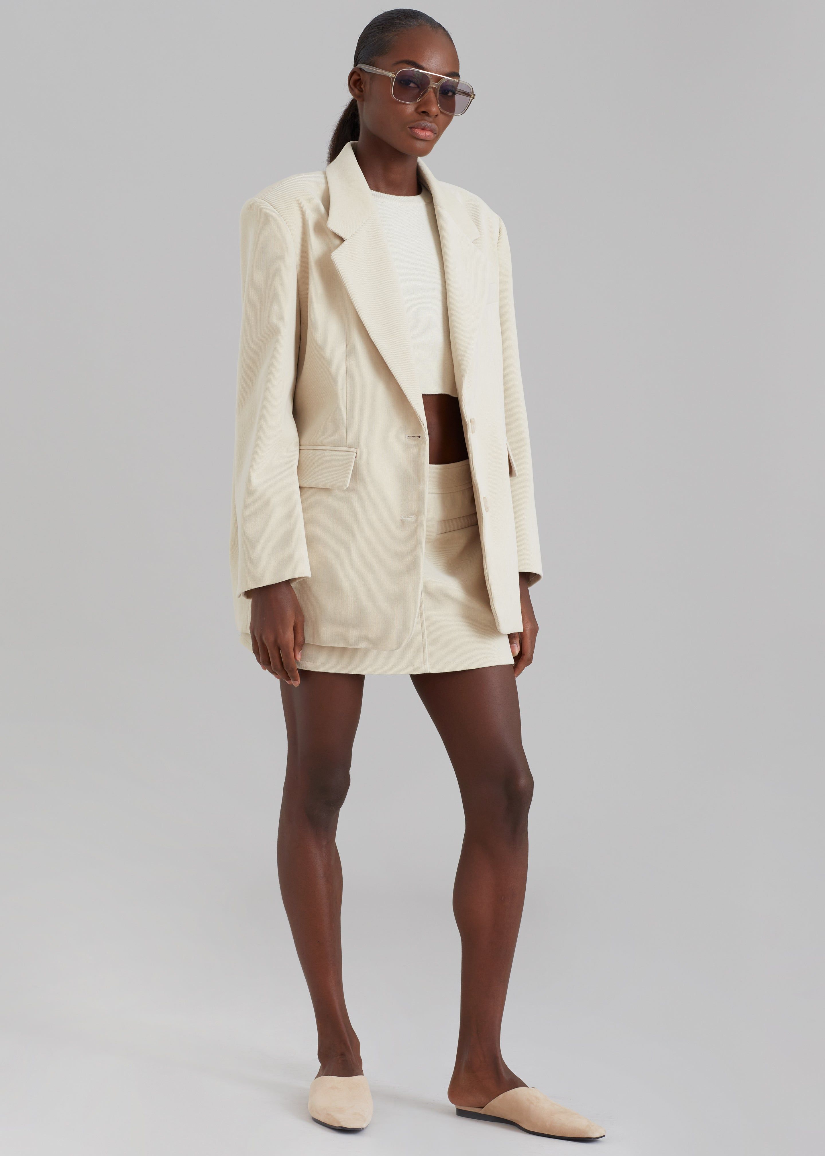 Dany Corduroy Blazer - Cream sold by Frankie Shop product image thumbnail 7