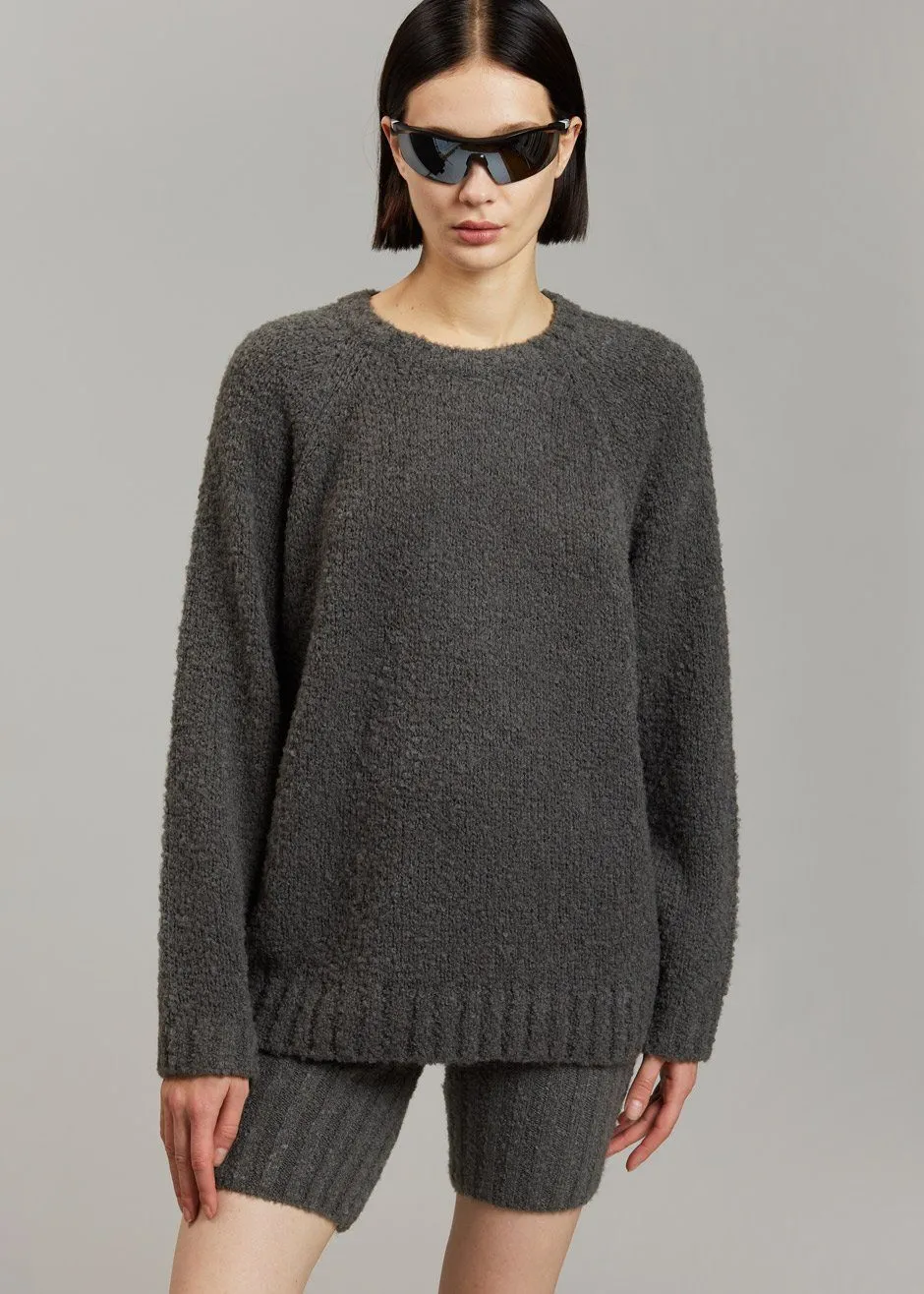 Evisa Ribbed Shorts - Charcoal sold by Frankie Shop product image thumbnail 3