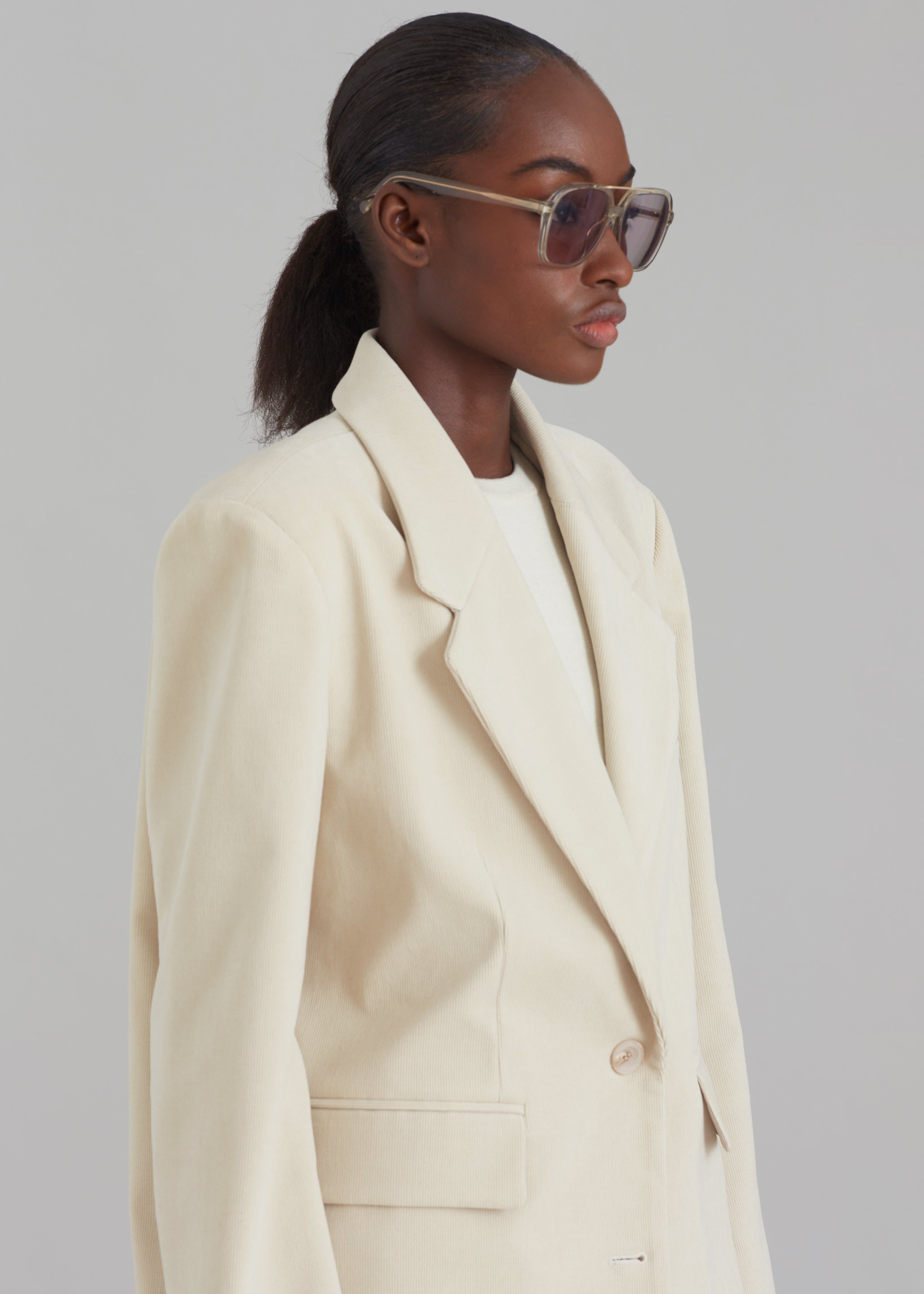 Dany Corduroy Blazer - Cream sold by Frankie Shop product image thumbnail 6