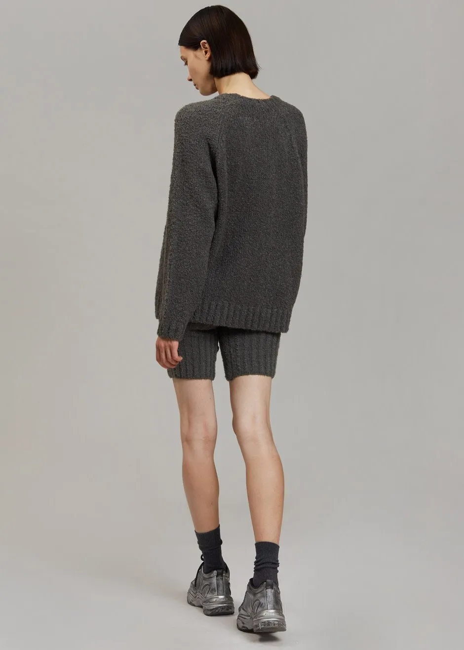 Evisa Ribbed Shorts - Charcoal sold by Frankie Shop product image thumbnail 5