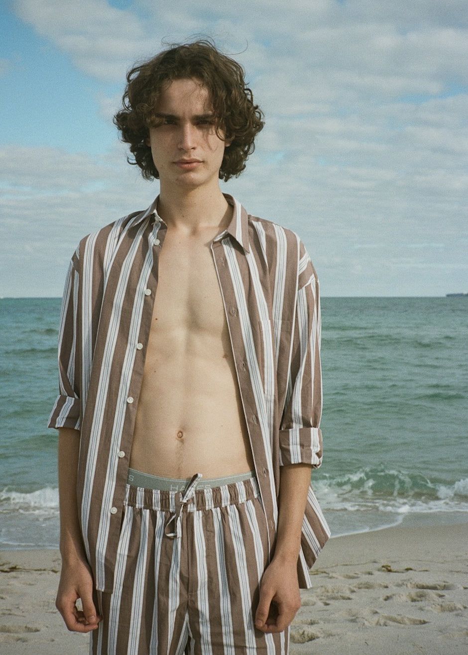 Samsøe & Samsøe Marley Shirt - Brown Stripe sold by Frankie Shop product image thumbnail 4