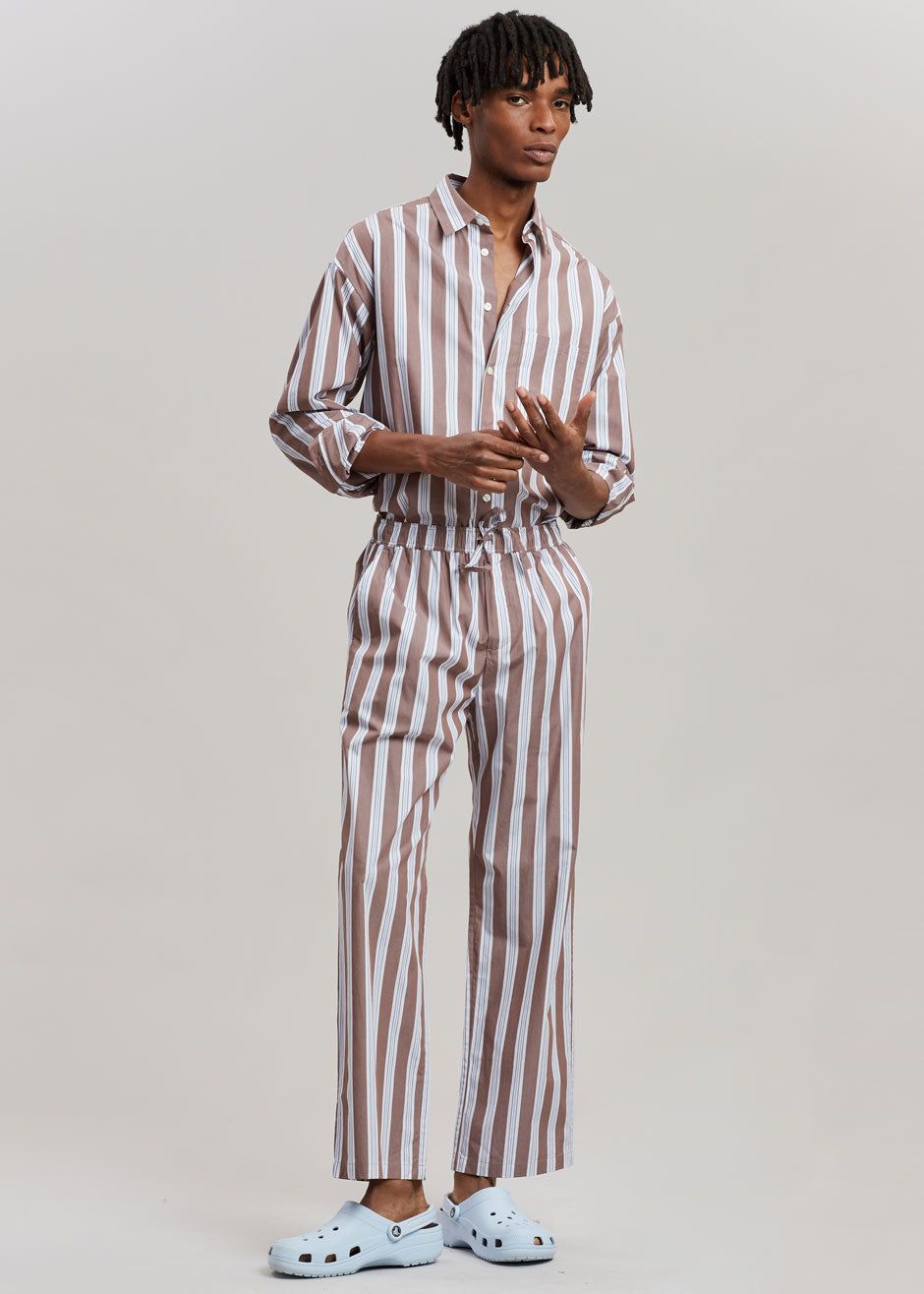 Samsøe & Samsøe Marley Shirt - Brown Stripe sold by Frankie Shop product image thumbnail 14