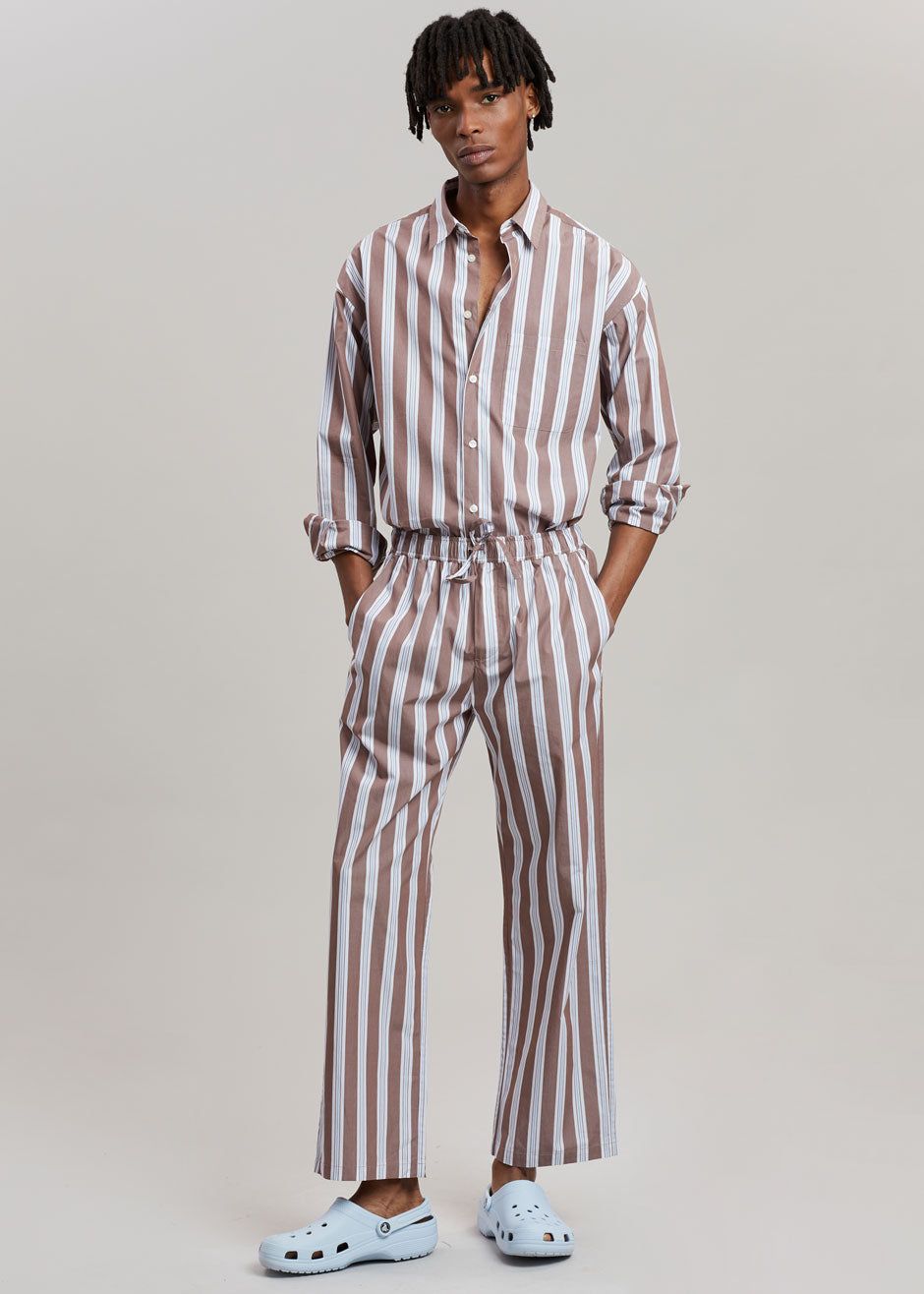 Samsøe & Samsøe Marley Shirt - Brown Stripe sold by Frankie Shop product image thumbnail 13