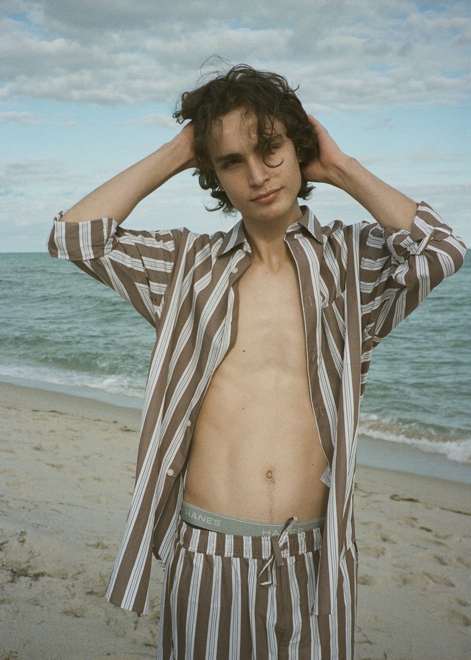 Samsøe & Samsøe Marley Shirt - Brown Stripe sold by Frankie Shop product image thumbnail 8