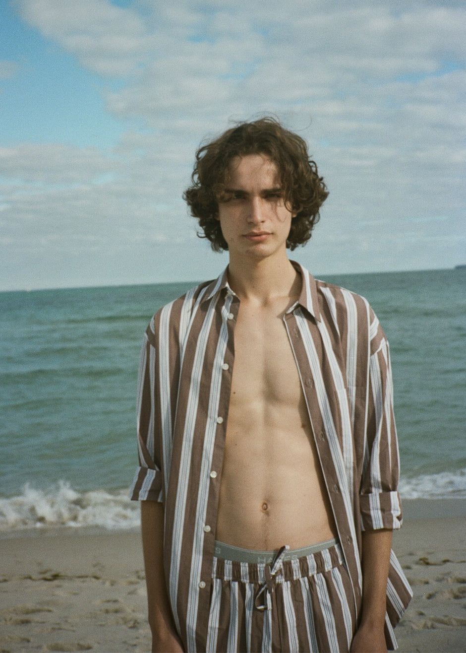 Samsøe & Samsøe Marley Shirt - Brown Stripe sold by Frankie Shop product image thumbnail 6