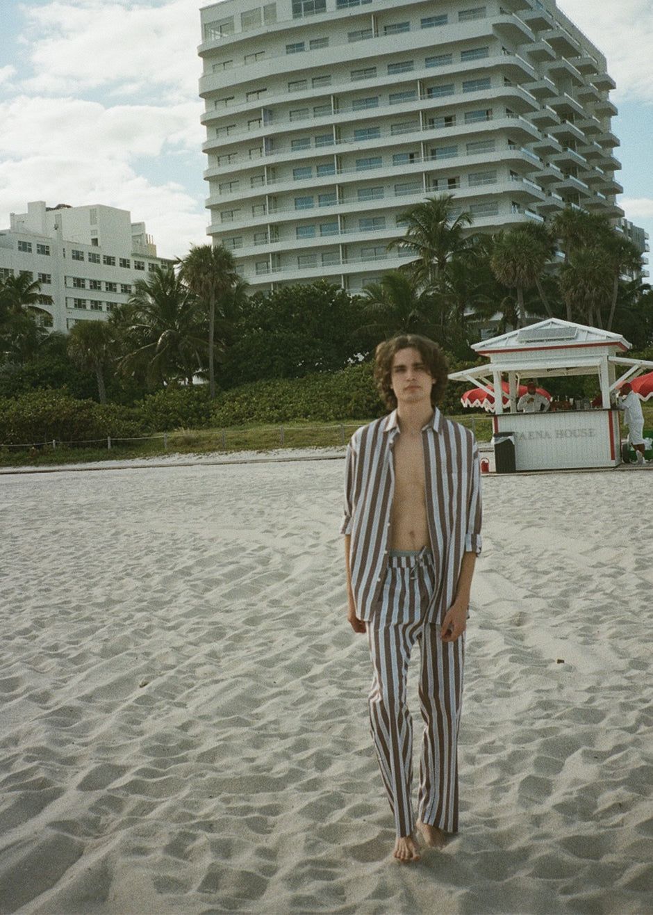 Samsøe & Samsøe Marley Shirt - Brown Stripe sold by Frankie Shop product image thumbnail 5