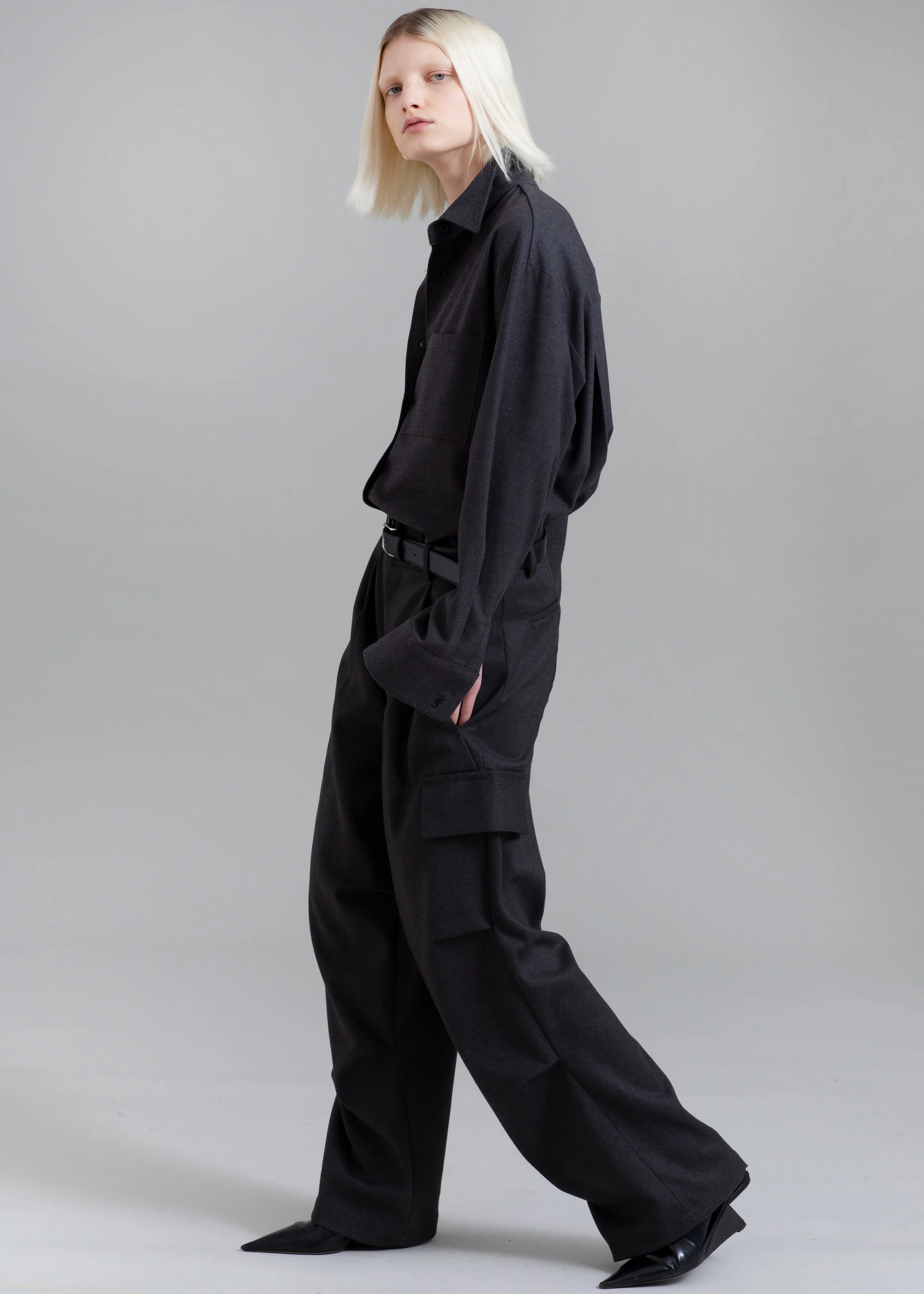 Flint Cargo Pants - Grey sold by Frankie Shop product image thumbnail 3