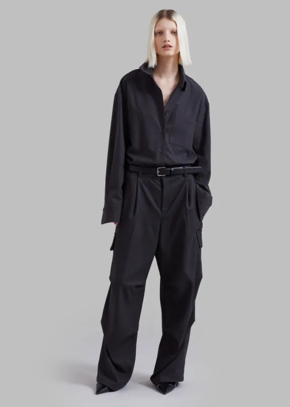 Flint Cargo Pants - Grey sold by Frankie Shop