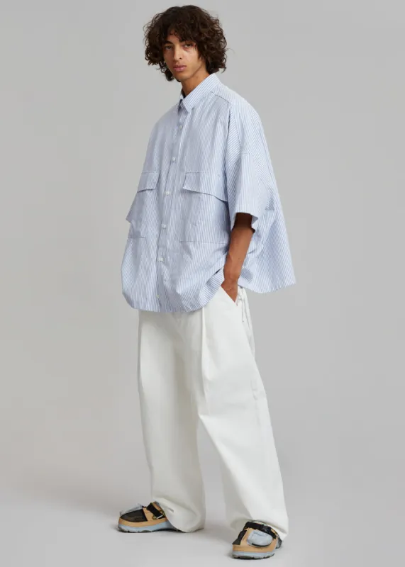 Ethan Pocket Shirt - Blue Stripe made by Frankie Shop