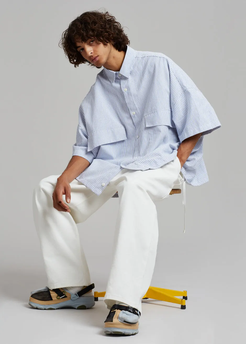 Ethan Pocket Shirt - Blue Stripe sold by Frankie Shop product image thumbnail 5