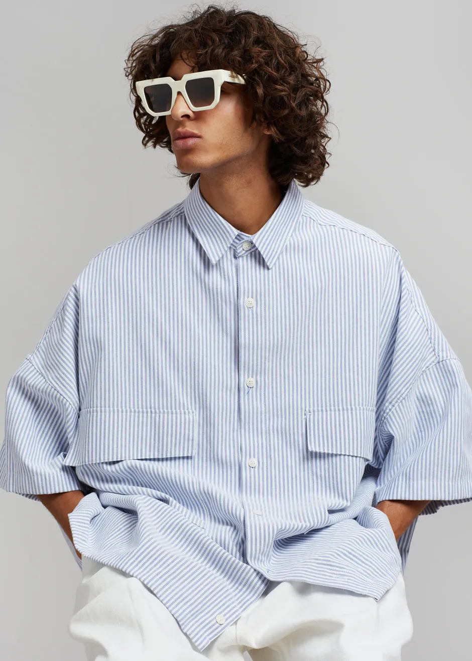Ethan Pocket Shirt - Blue Stripe sold by Frankie Shop product image thumbnail 2