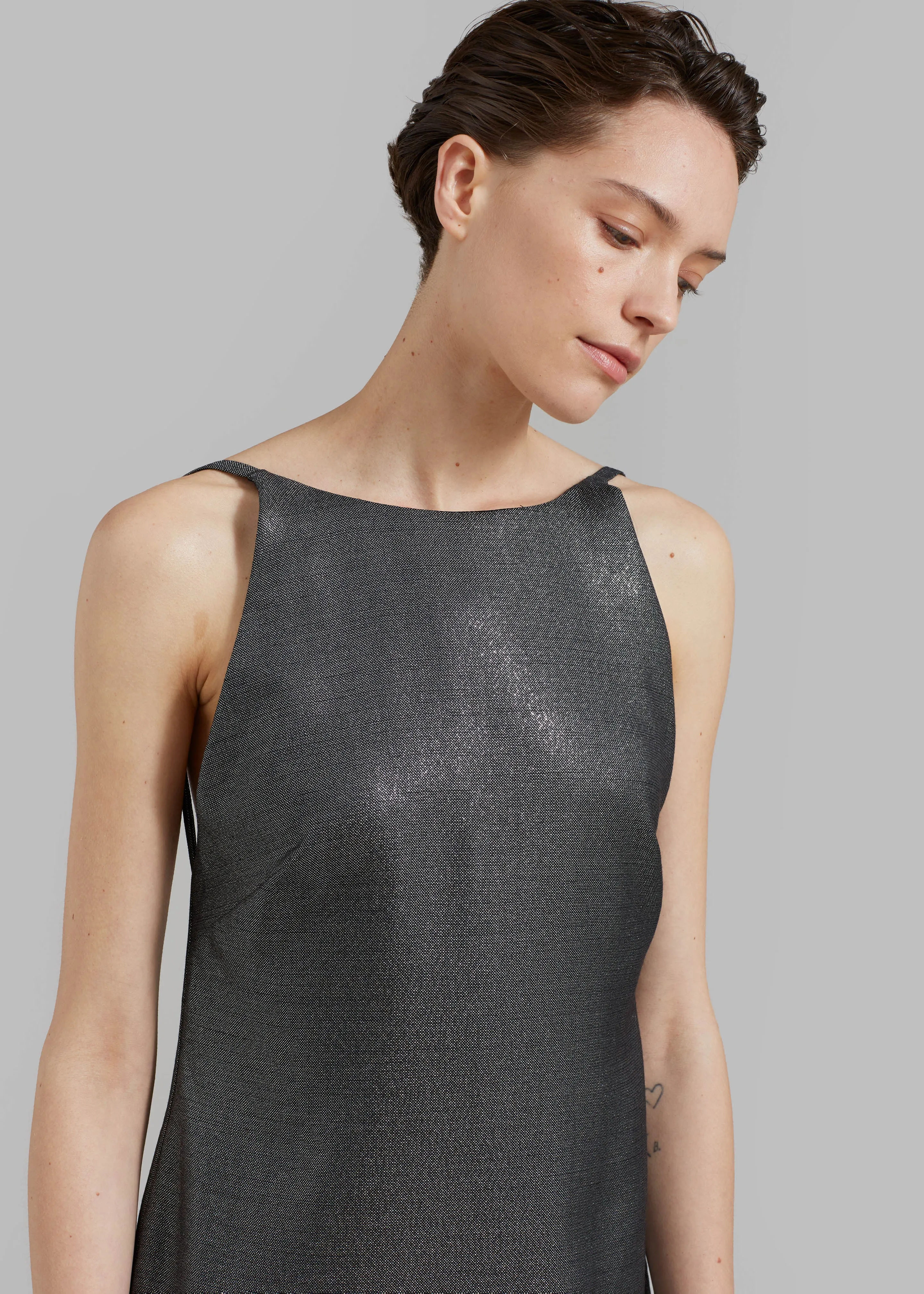 MATIN Byblos Backless Mini - Silver sold by Frankie Shop product image thumbnail 3