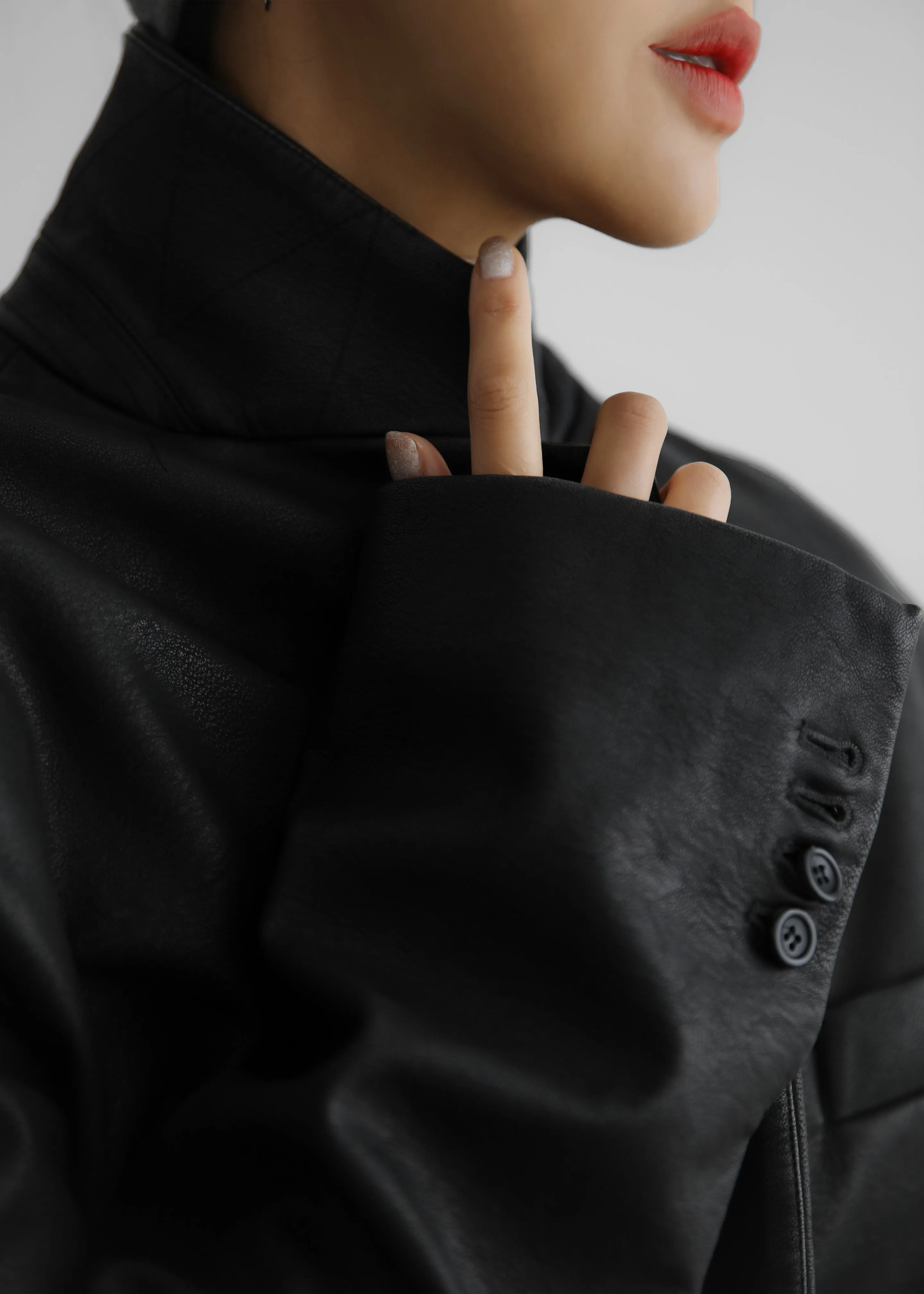 Kelso Faux Leather Blazer - Black sold by Frankie Shop product image thumbnail 5