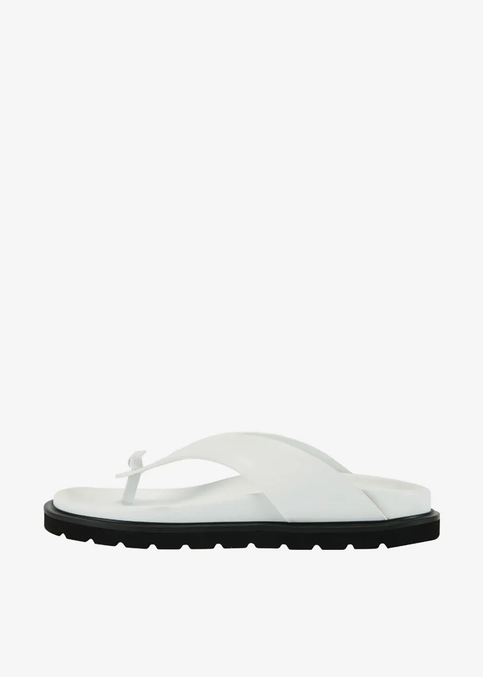 Reike Nen Leather Flip Flop Sandals - White sold by Frankie Shop product image thumbnail 3