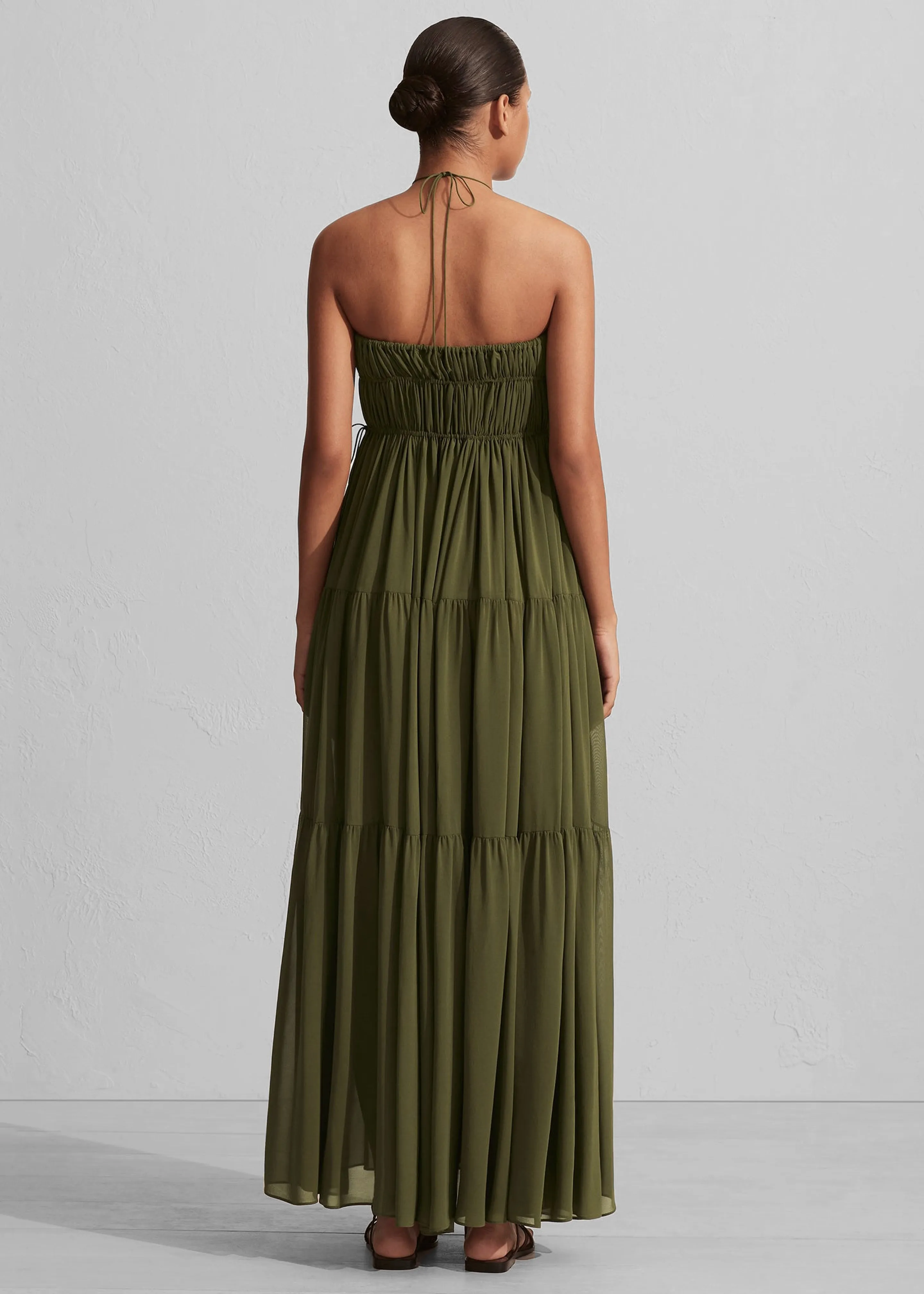 Matteau Shirred Halter Dress - Cypress sold by Frankie Shop product image thumbnail 4