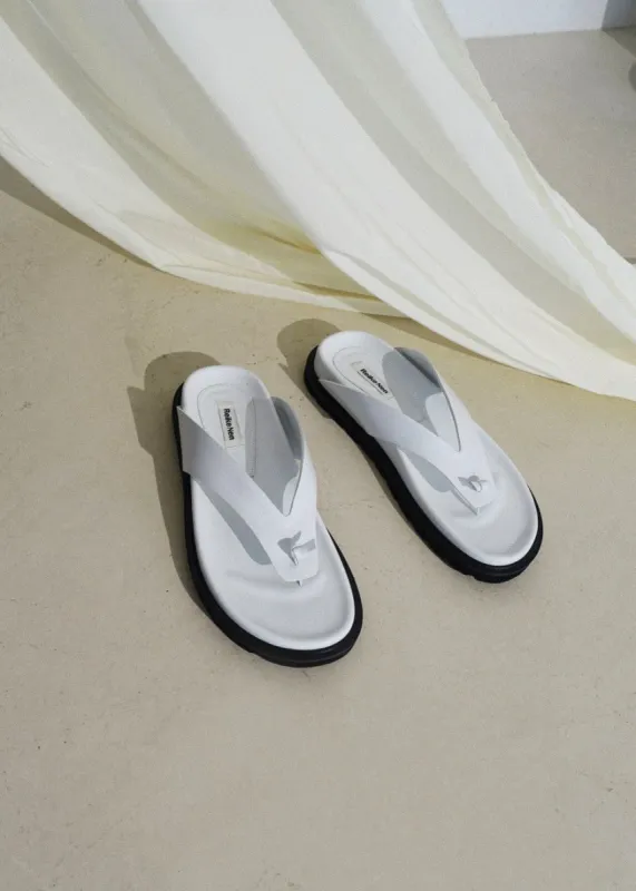 Reike Nen Leather Flip Flop Sandals - White sold by Frankie Shop